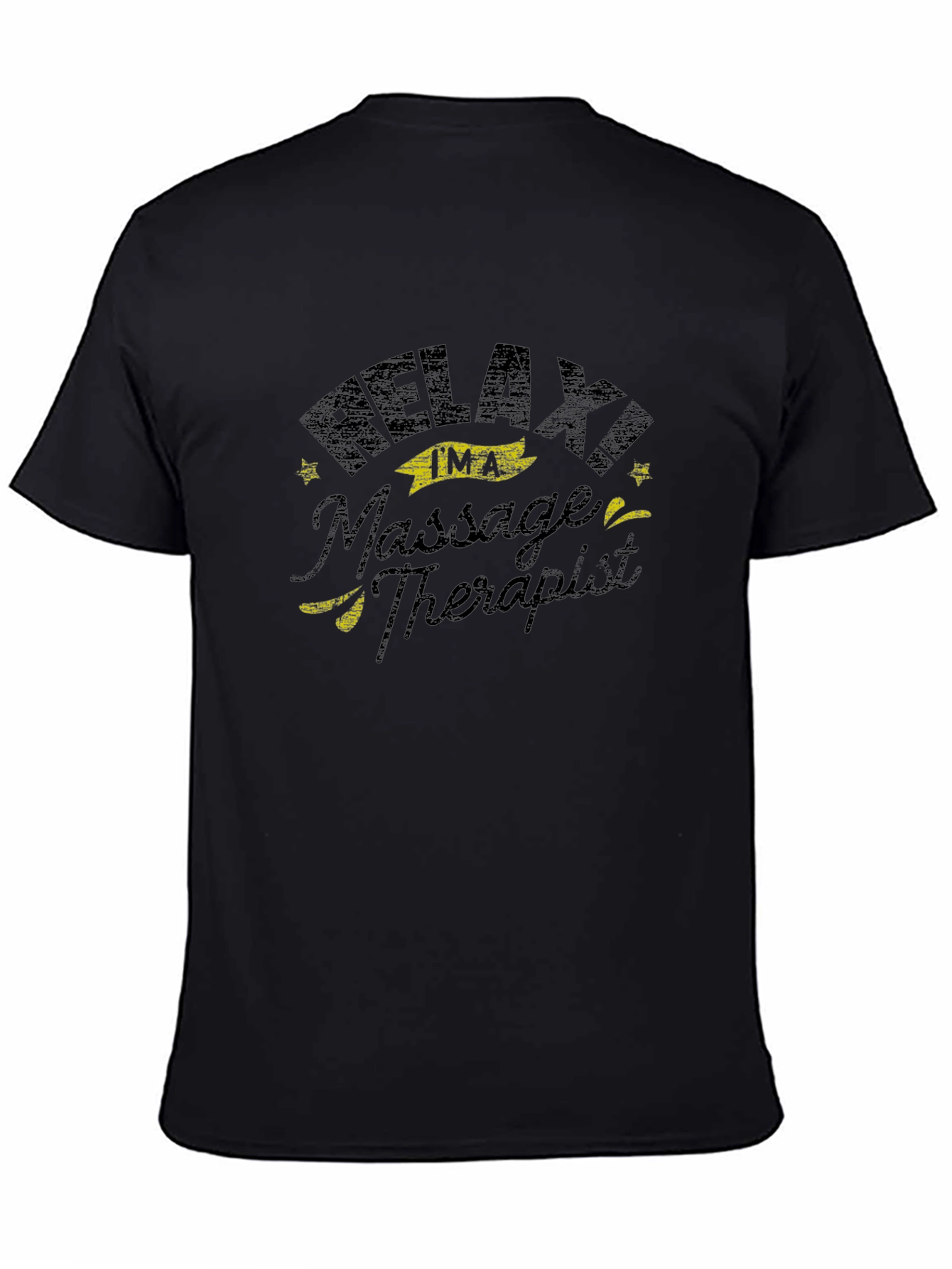 Relax Im A Massage Therapist Black T-Shirt