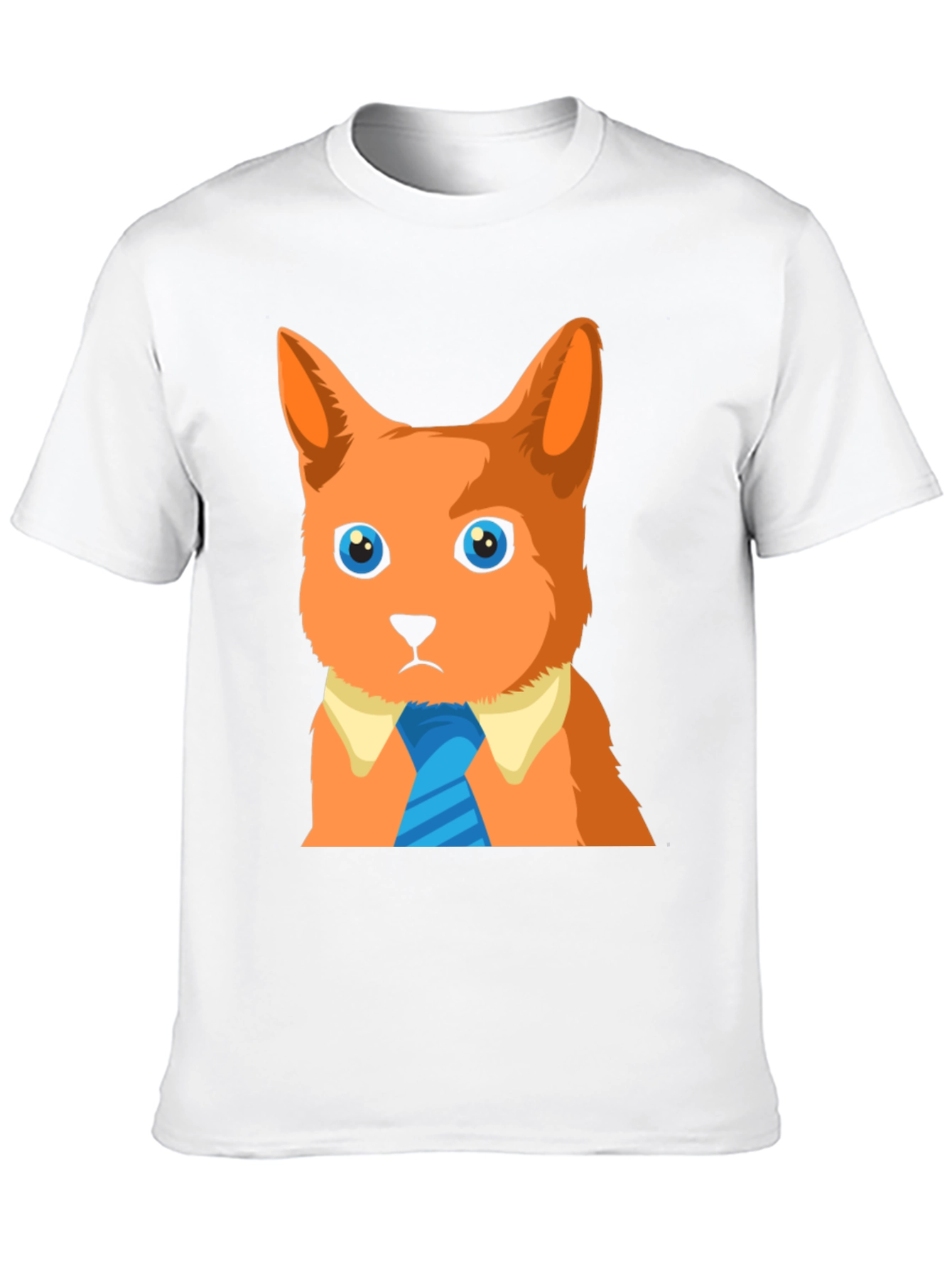 Cartoon Cat T-Shirt - Business Casual