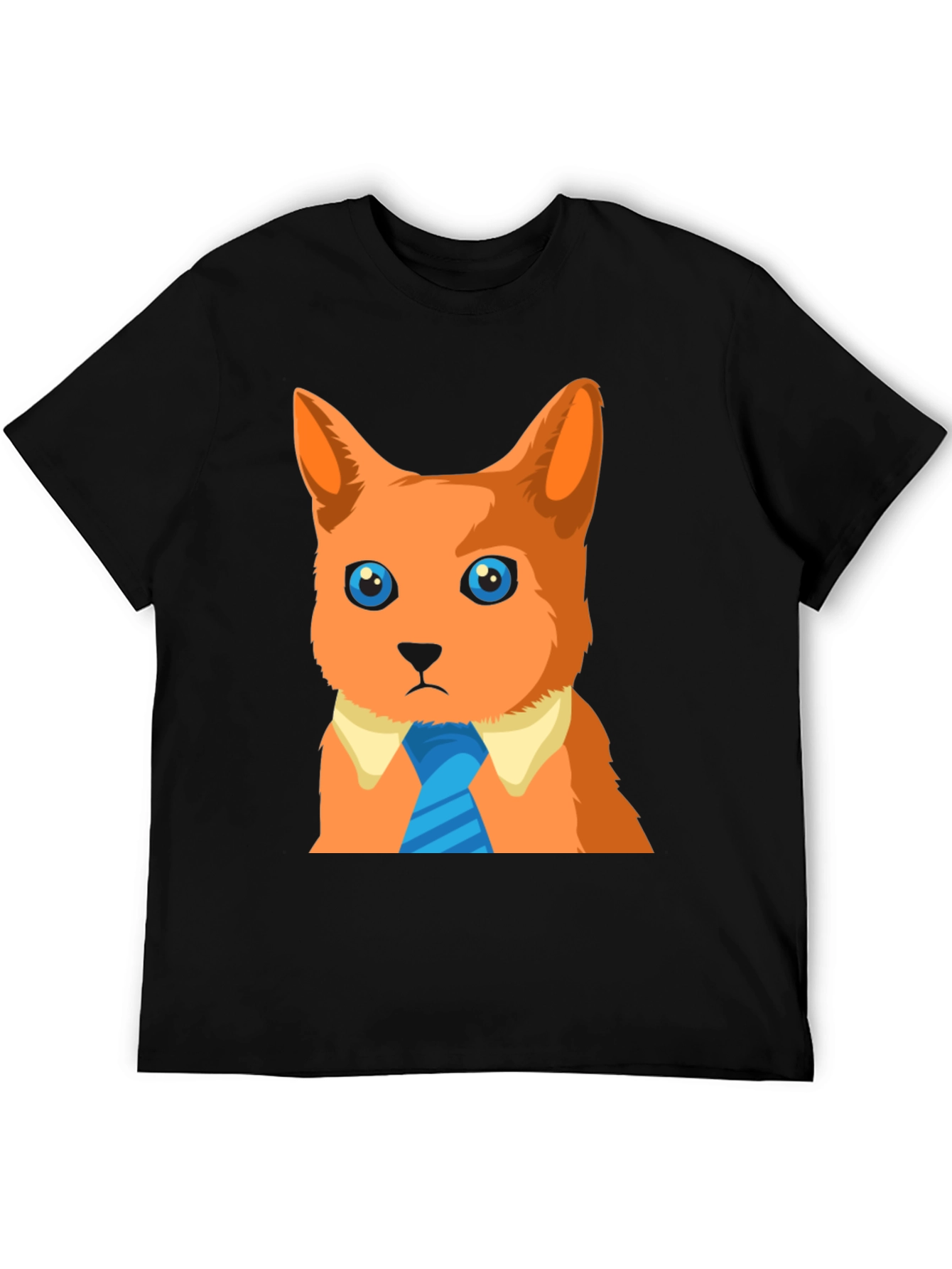 Cartoon Cat T-Shirt - Business Casual
