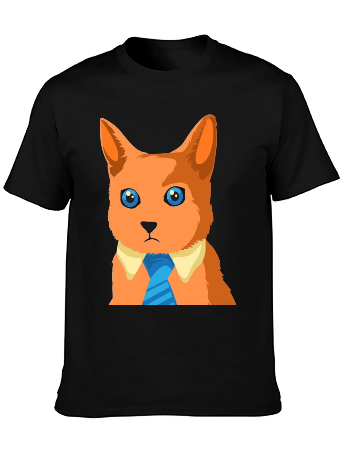 Cartoon Cat T-Shirt - Business Casual