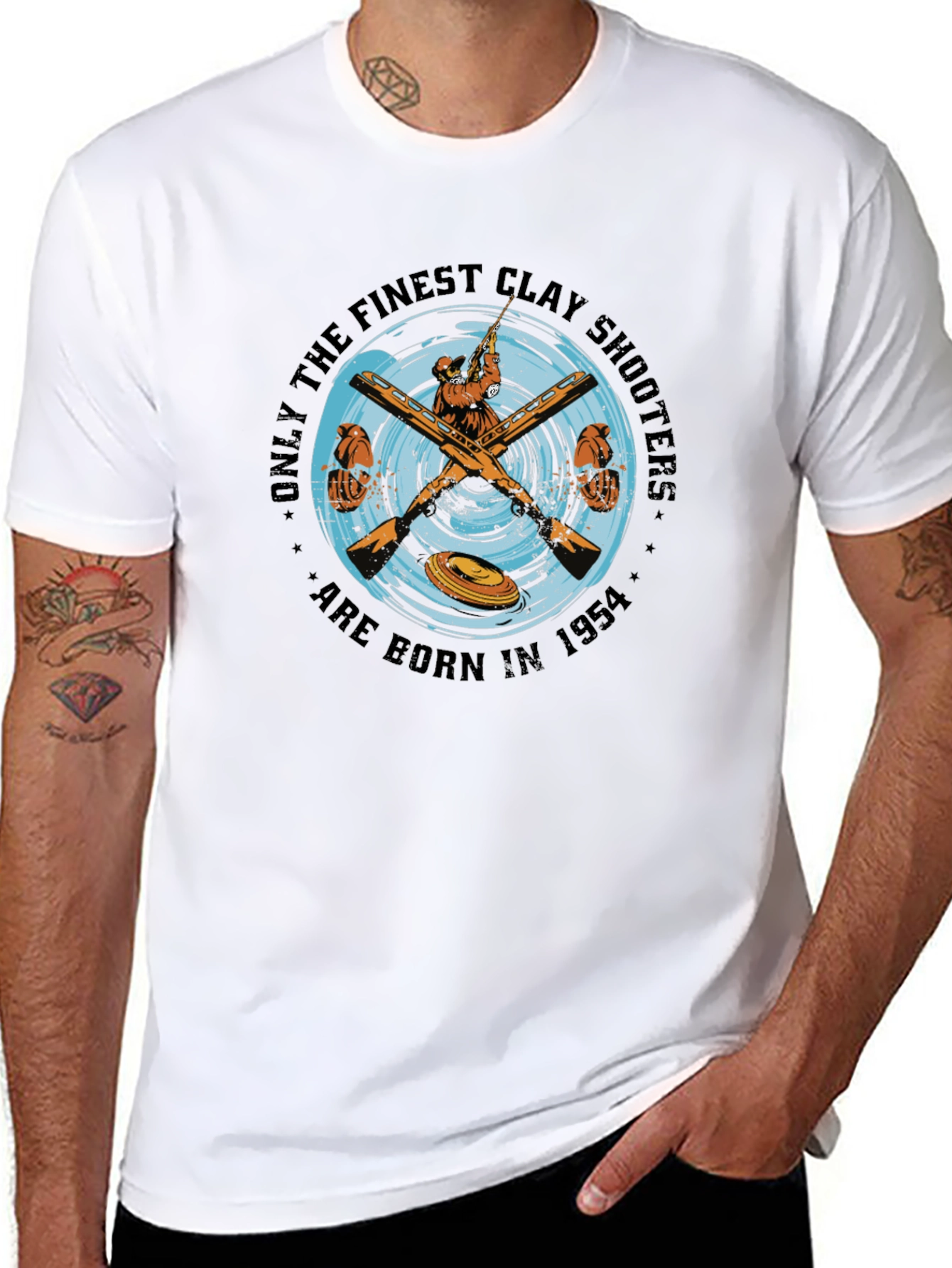Finest Clay Shooters 1954 Black Graphic T-Shirt
