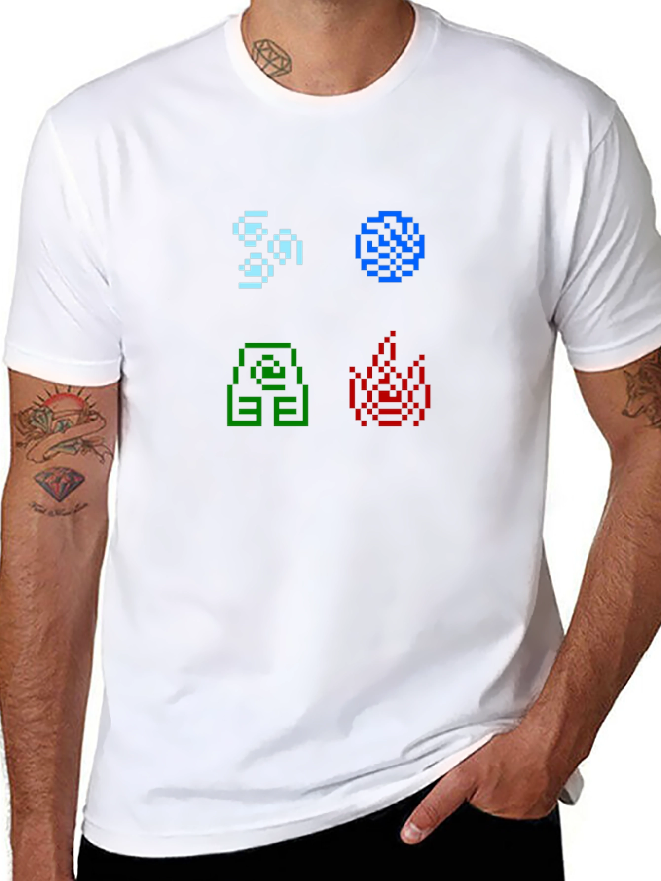 Elemental Pixel Art T-Shirt