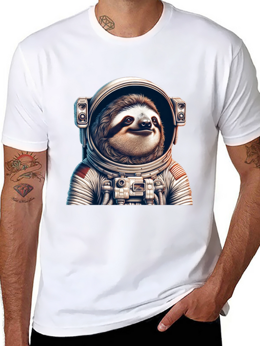 Sloth Astronaut Graphic T-Shirt - Space Explorer
