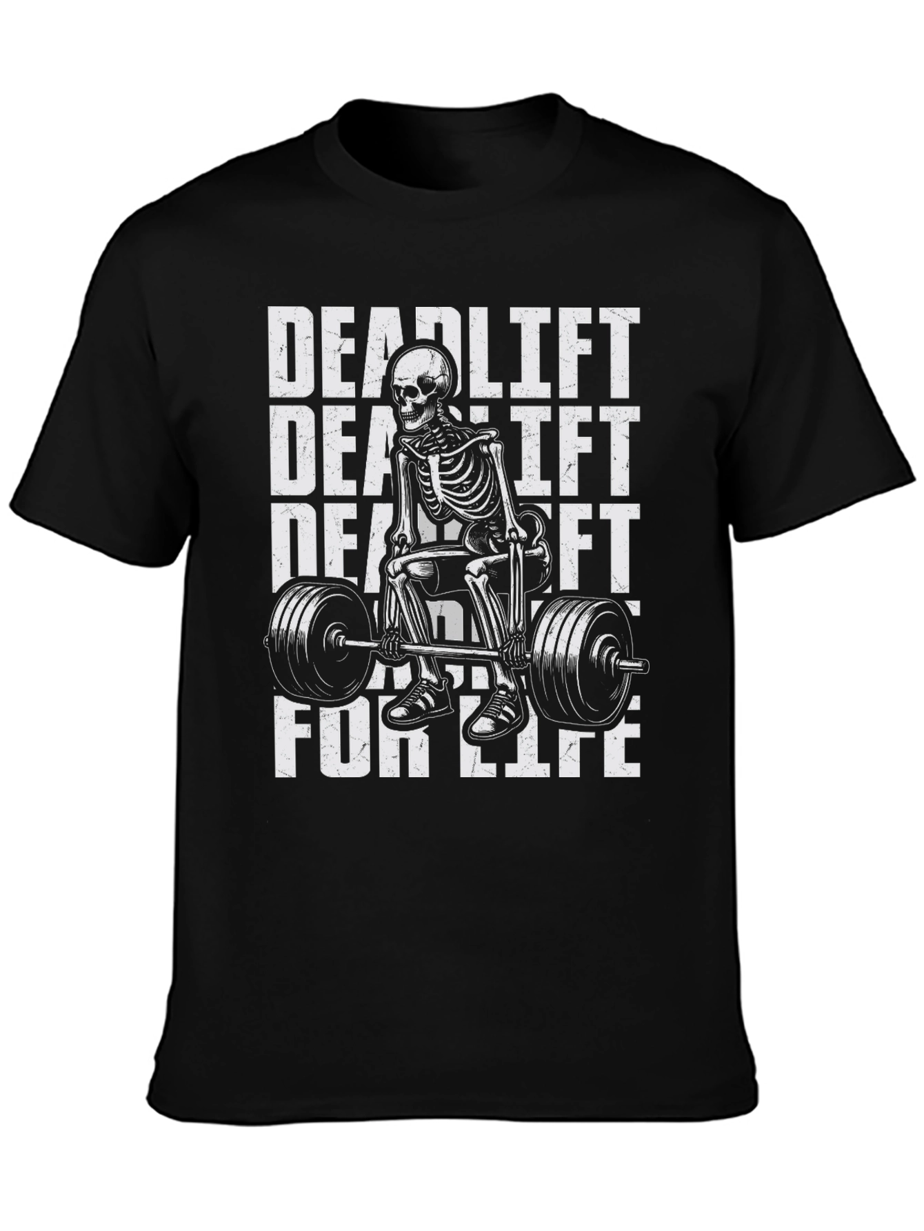 Deadlift Skeleton Graphic Tee - For Lifters