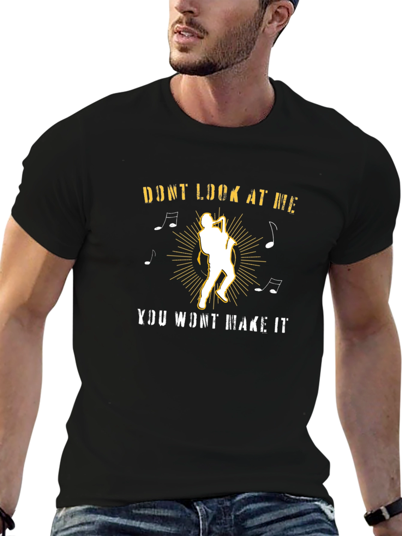 Dont Look At Me T-Shirt - Musician Graphic Tee