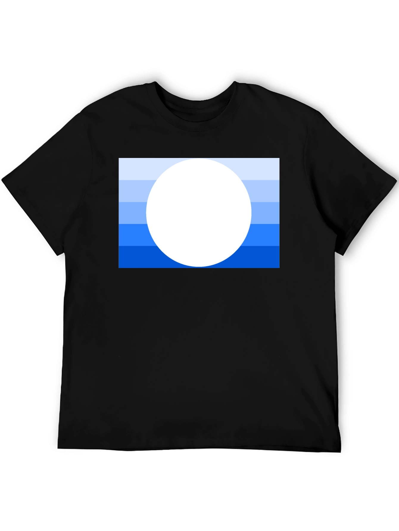Striped Horizon Tee - Modern Graphic Print