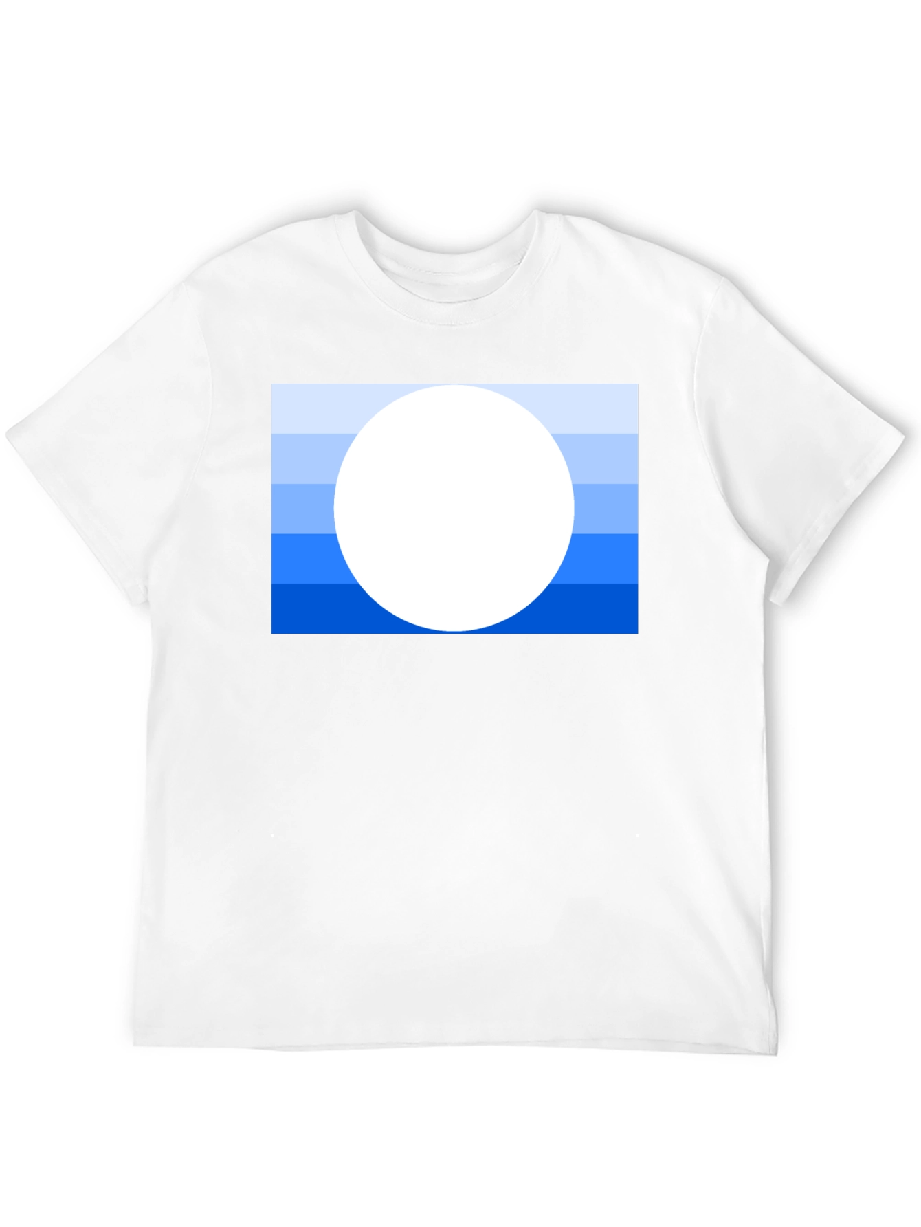 Striped Horizon Tee - Modern Graphic Print