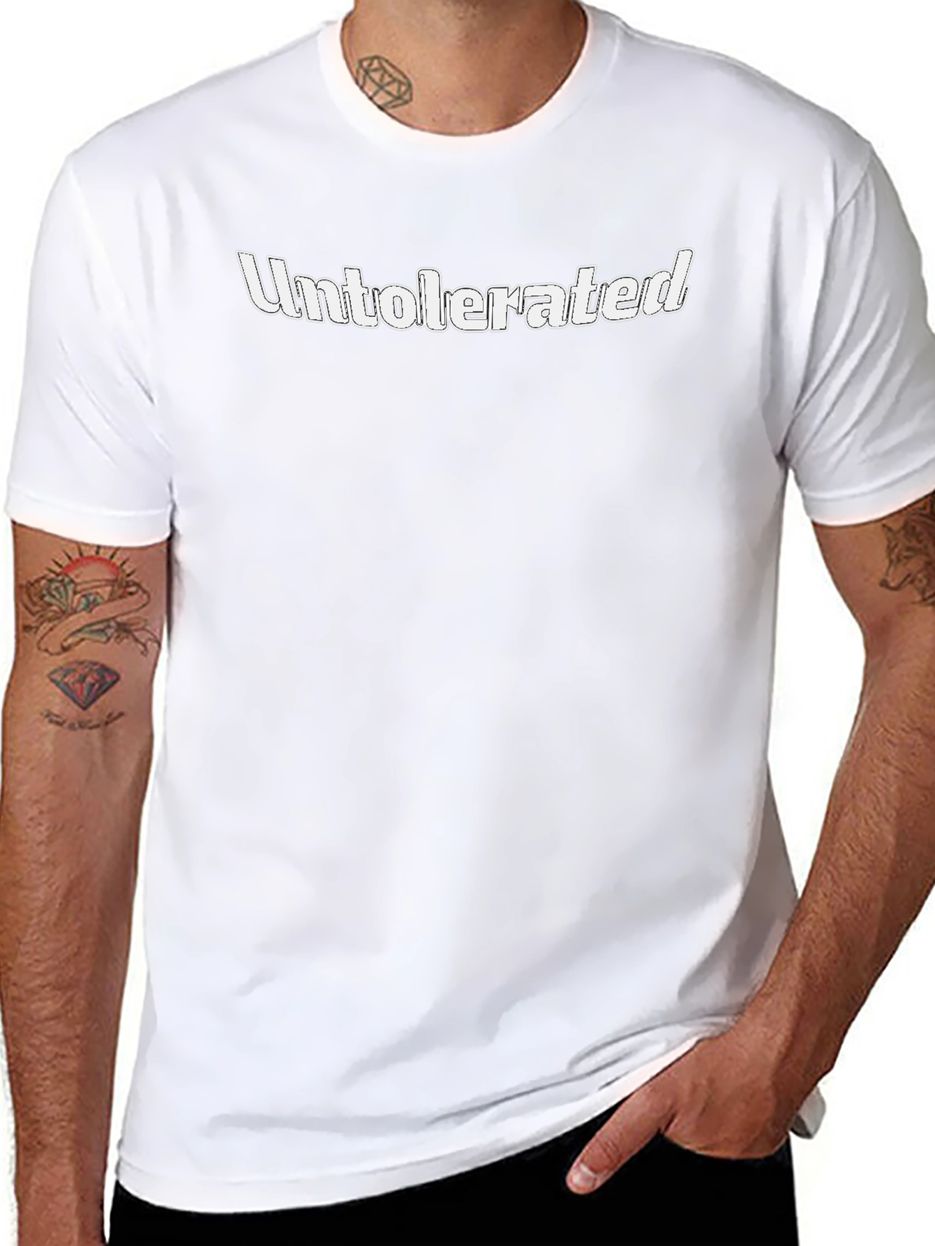 Untolerated Graphic T-Shirt - Black