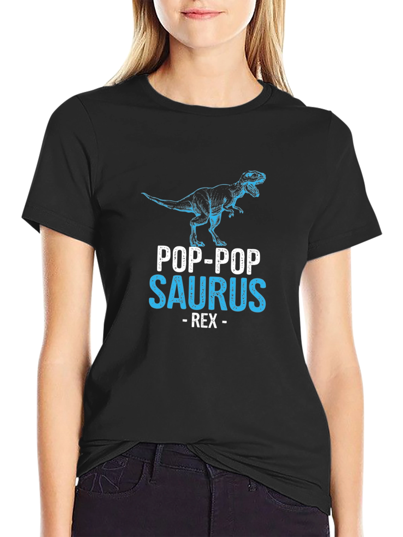 Pop-Pop Saurus Rex Graphic T-Shirt