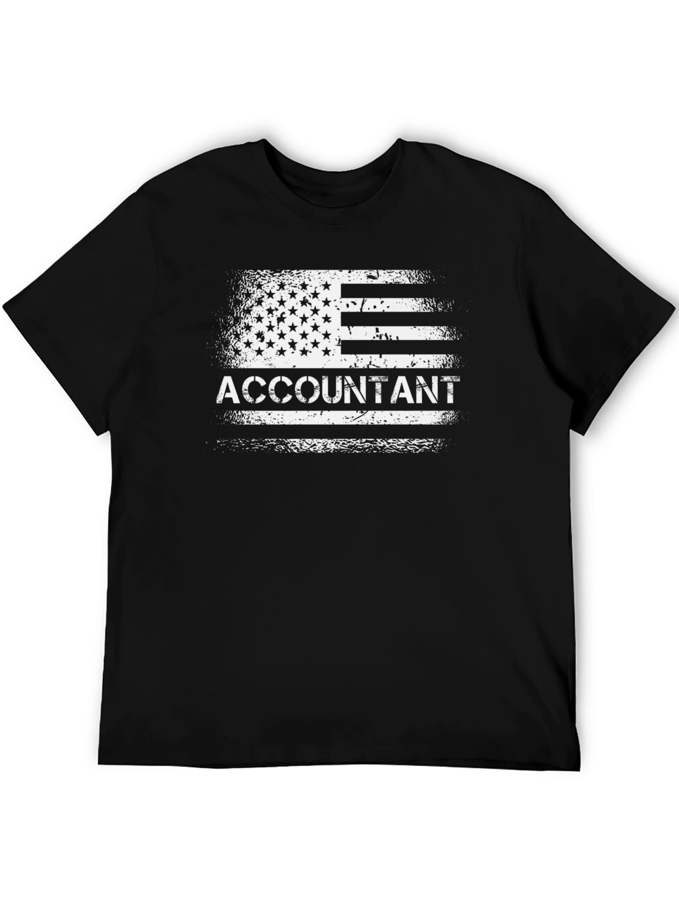 Accountant USA Flag Graphic Tee