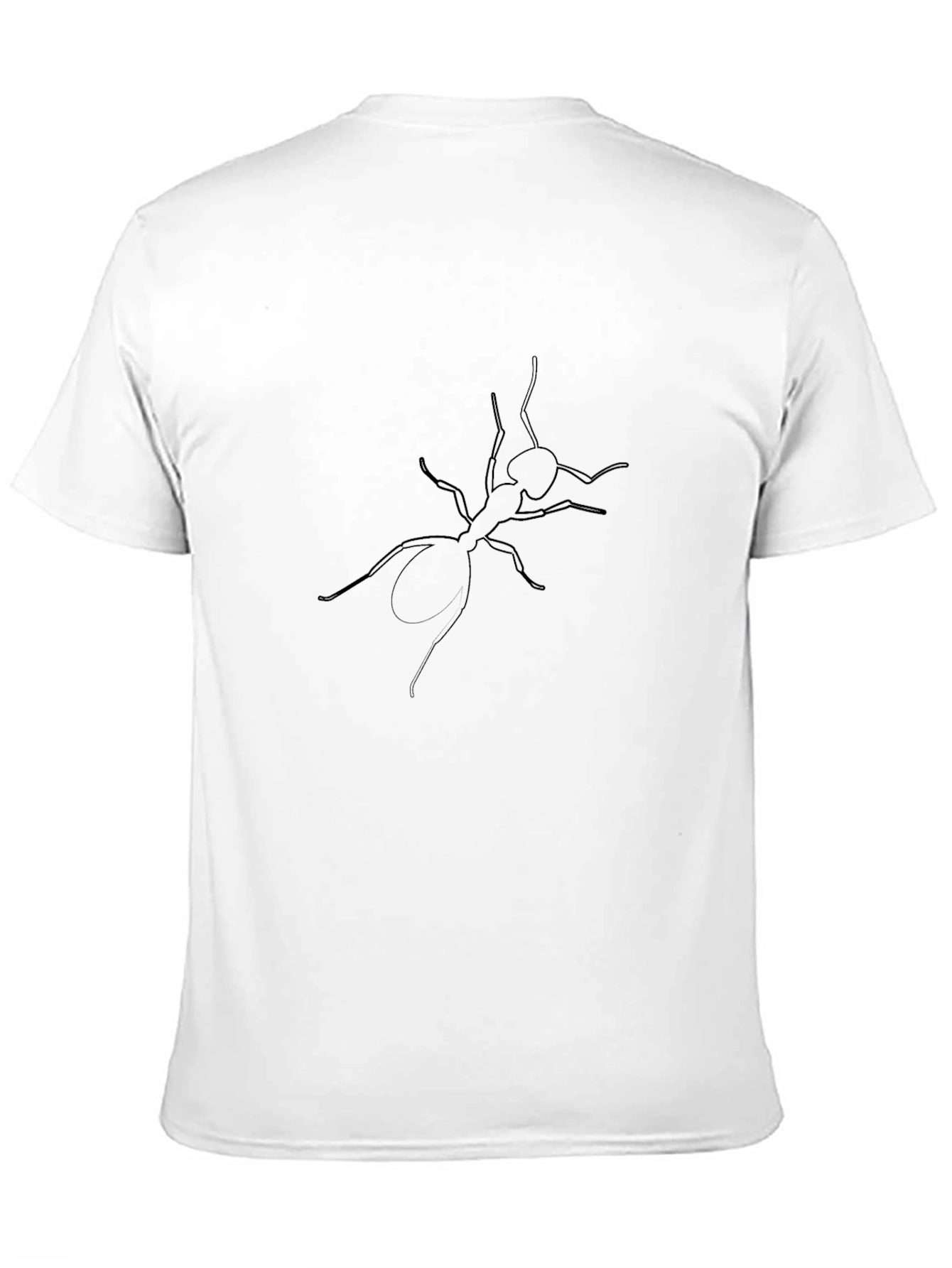 Minimalist Ant Graphic Black T-Shirt