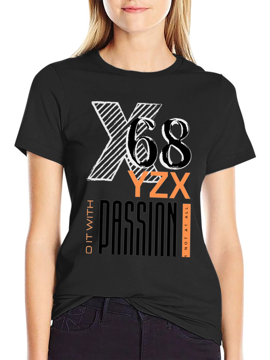 Bold Graphic Print Black T-Shirt