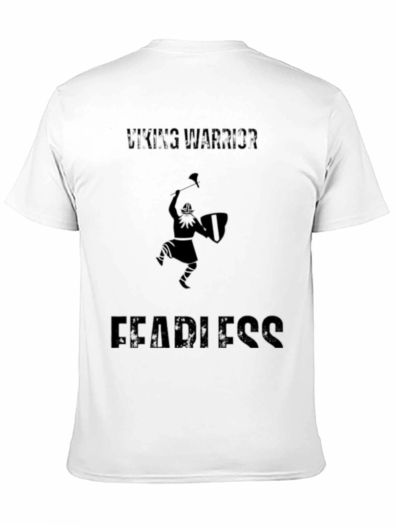 Viking Warrior Fearless Black T-Shirt