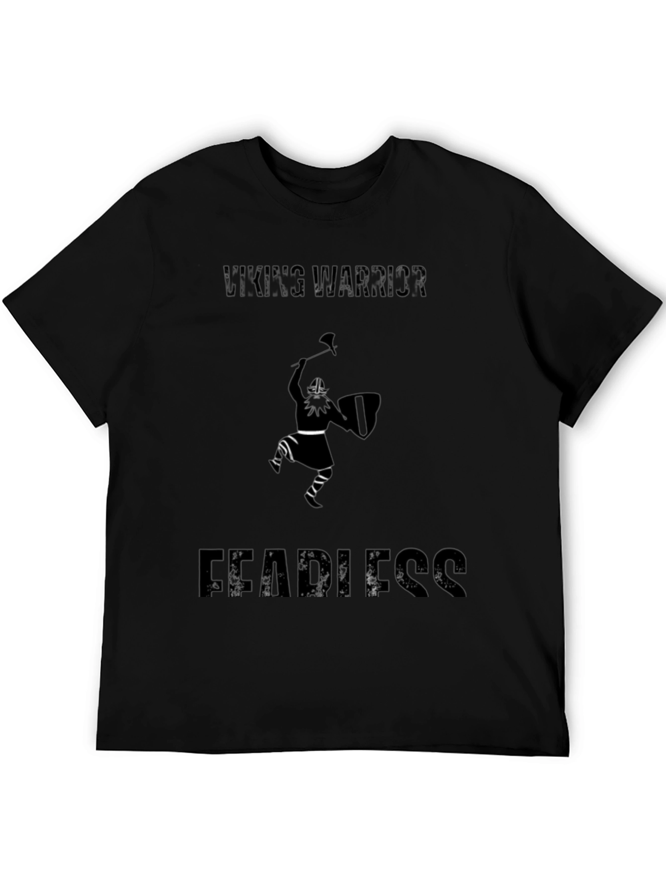 Viking Warrior Fearless Black T-Shirt