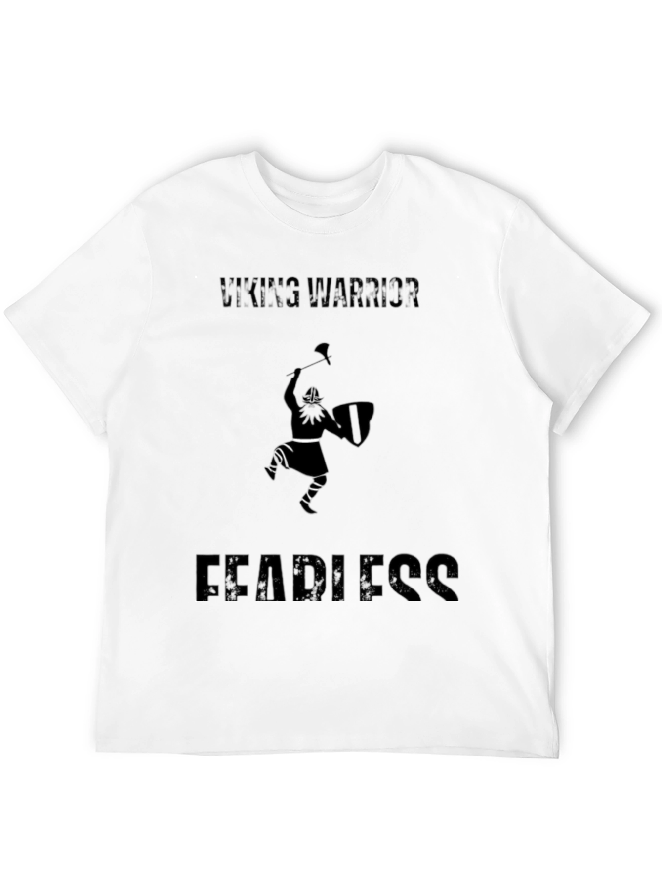 Viking Warrior Fearless Black T-Shirt