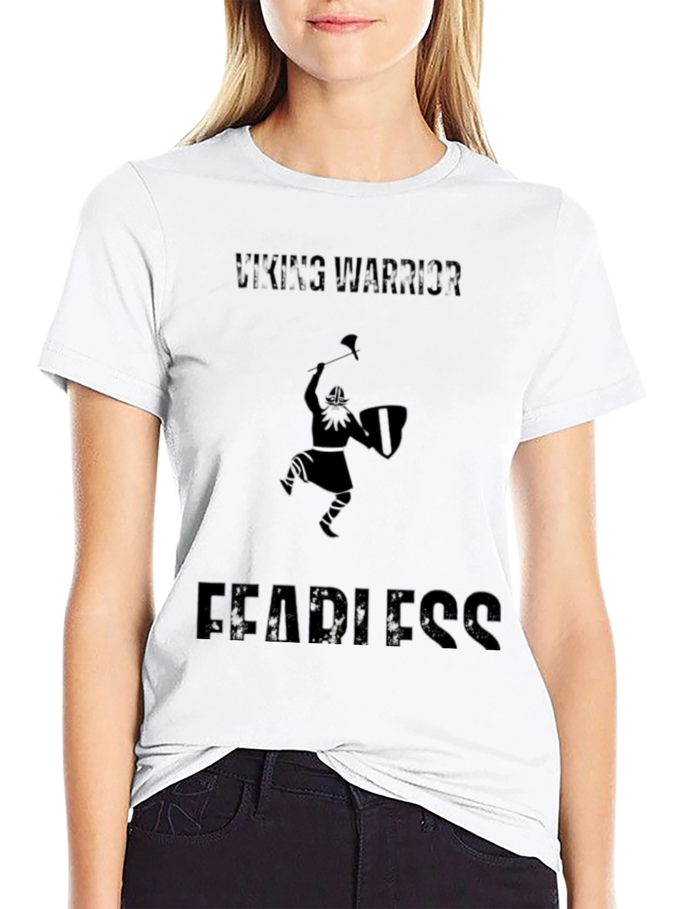 Viking Warrior Fearless Black T-Shirt