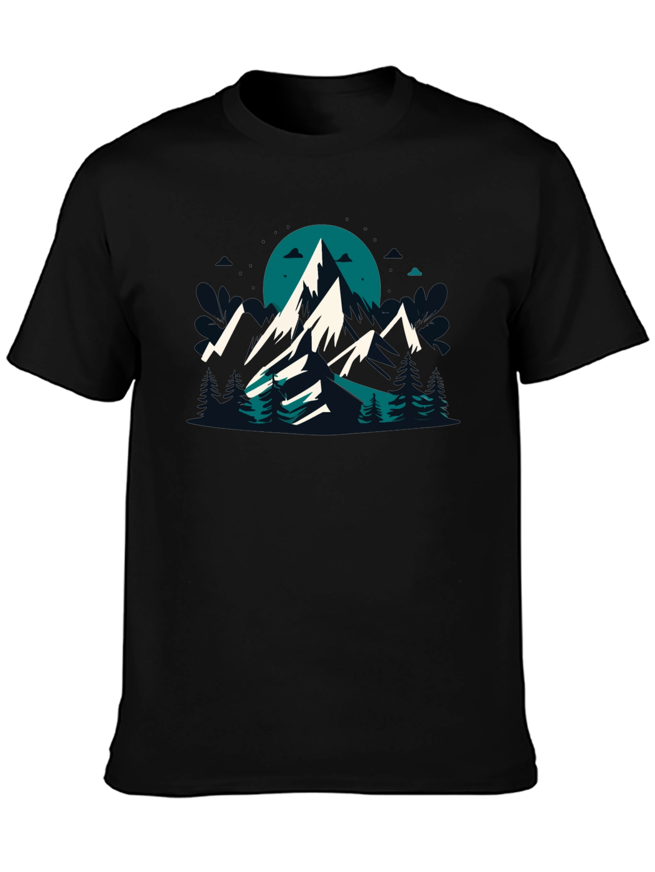 Mountain Graphic Black T-Shirt