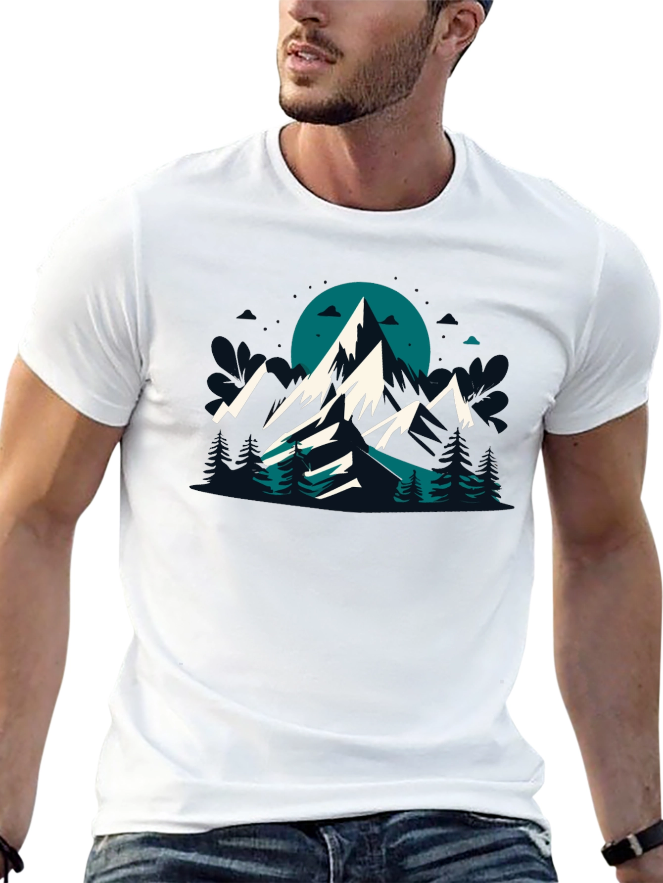 Mountain Graphic Black T-Shirt