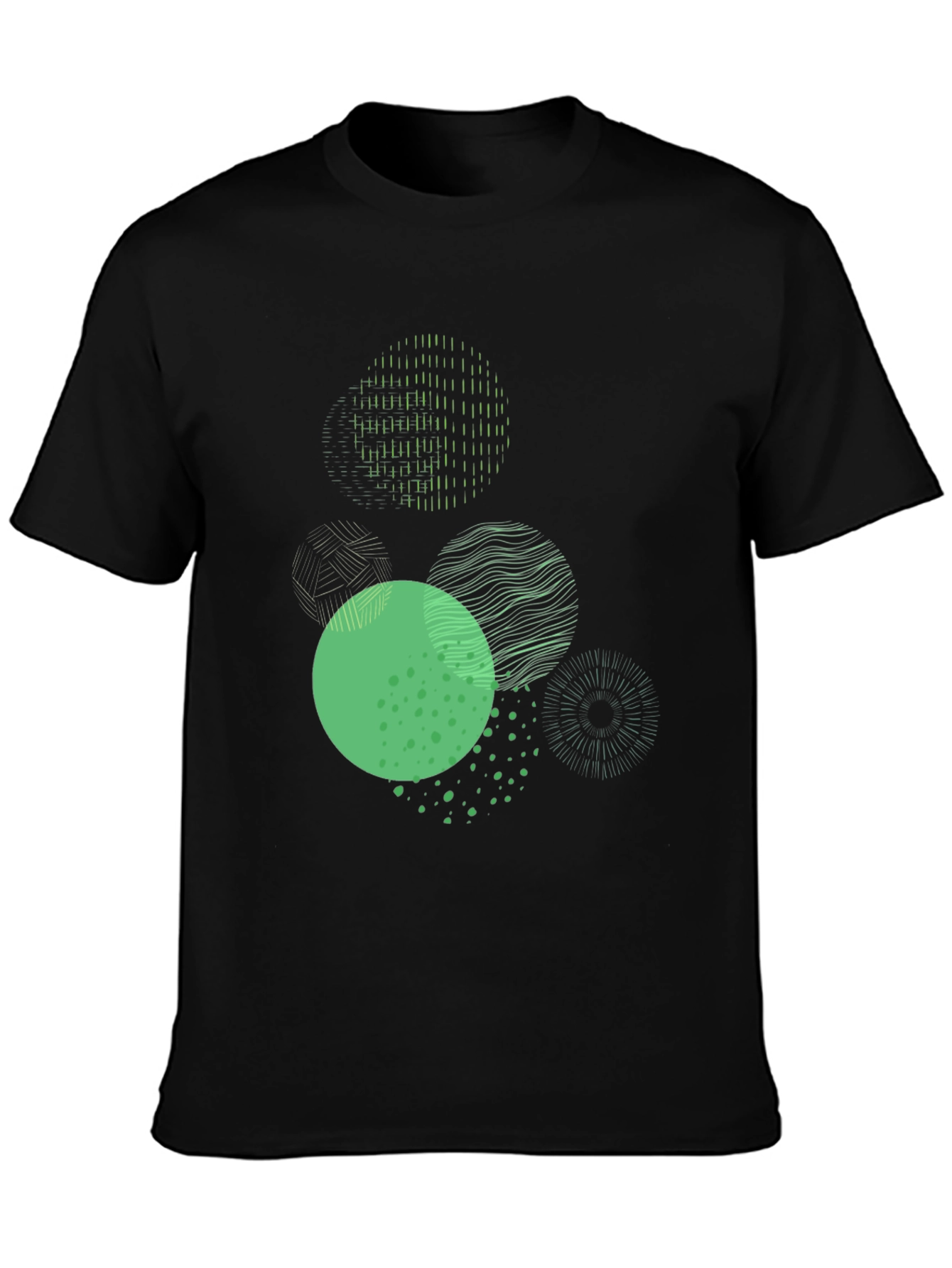 Abstract Geometric Circles Graphic Tee