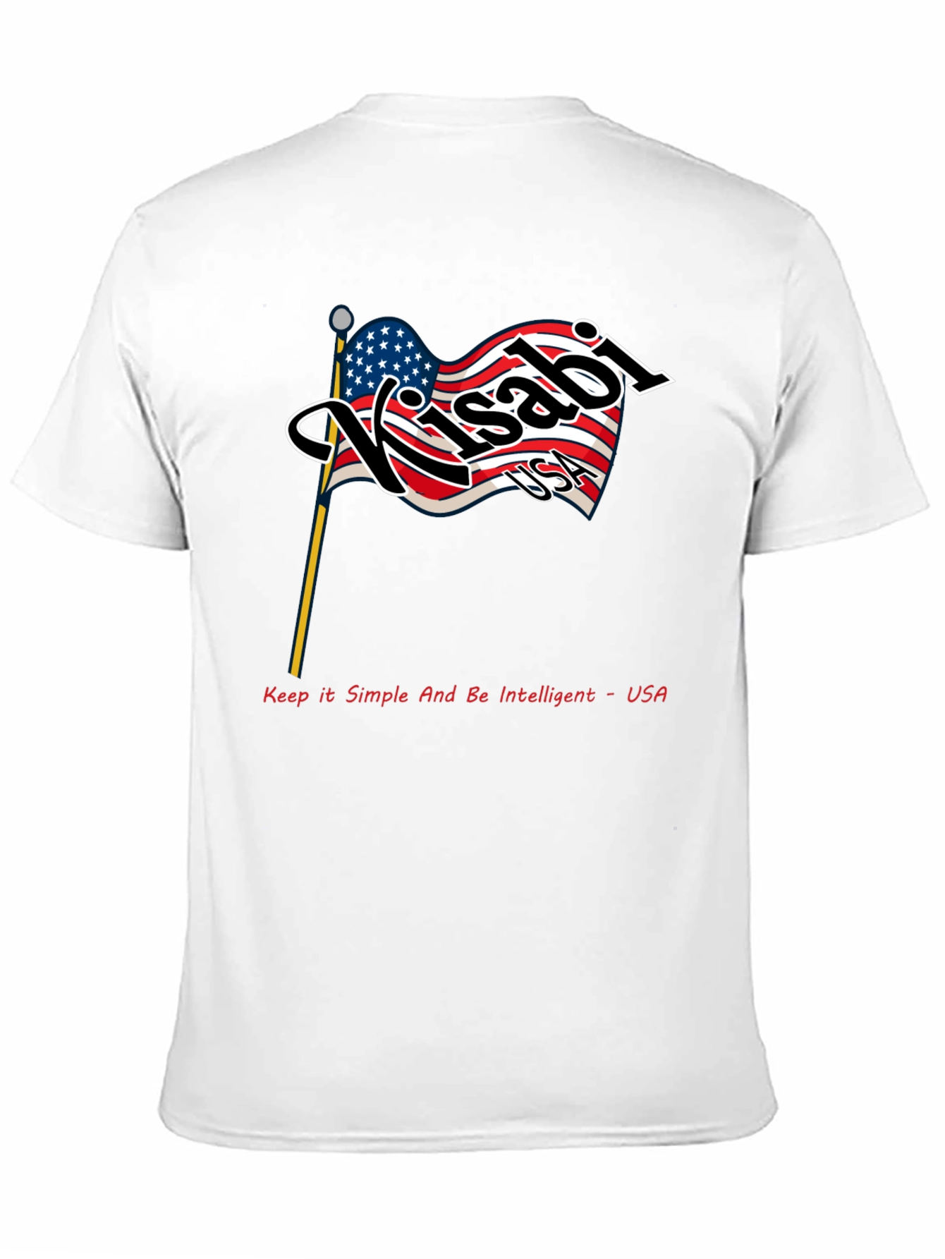 Kisabi USA Flag Graphic T-Shirt