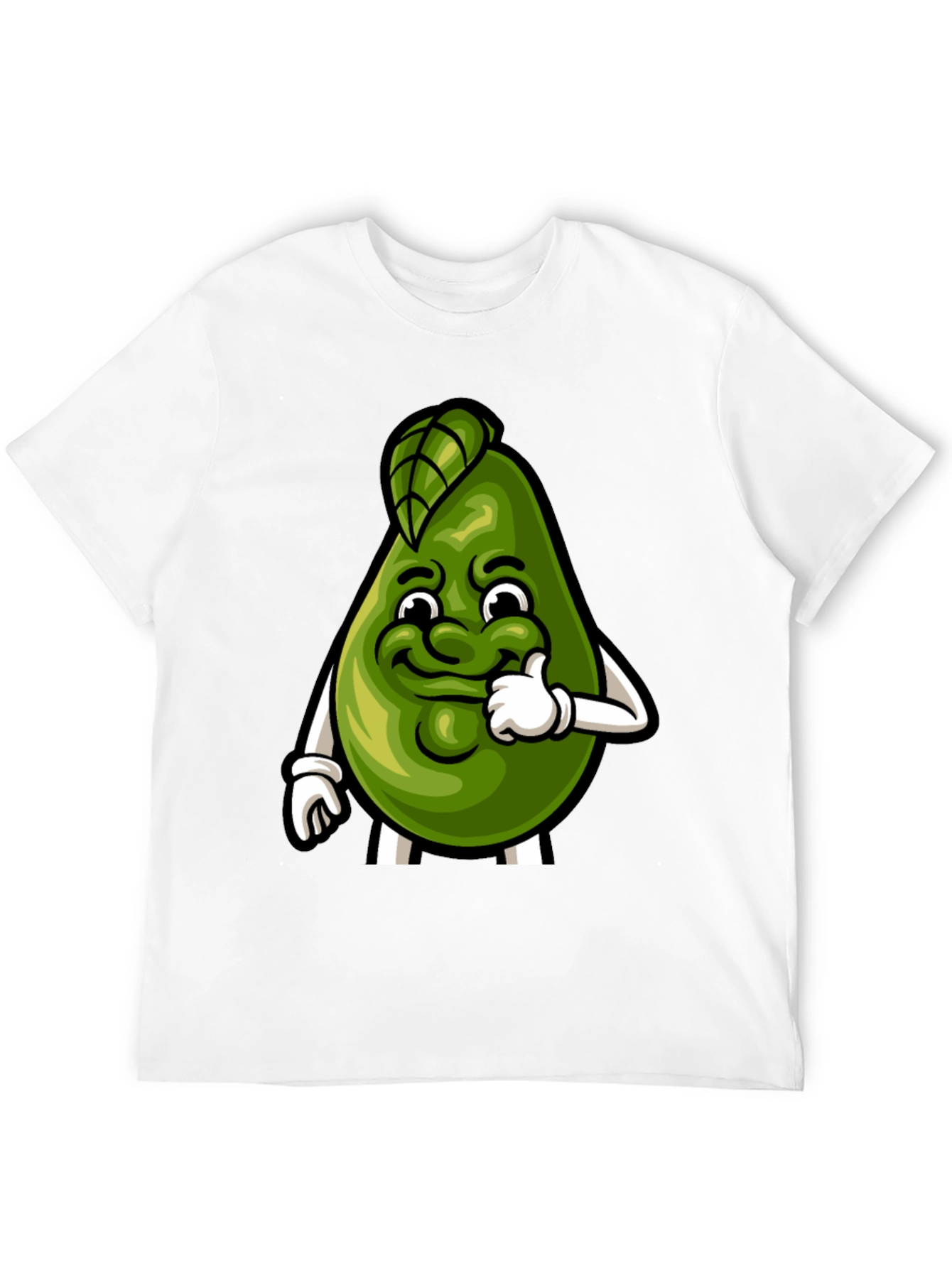 Funny Avocado Cartoon Graphic Tee - Soft Cotton Shirt