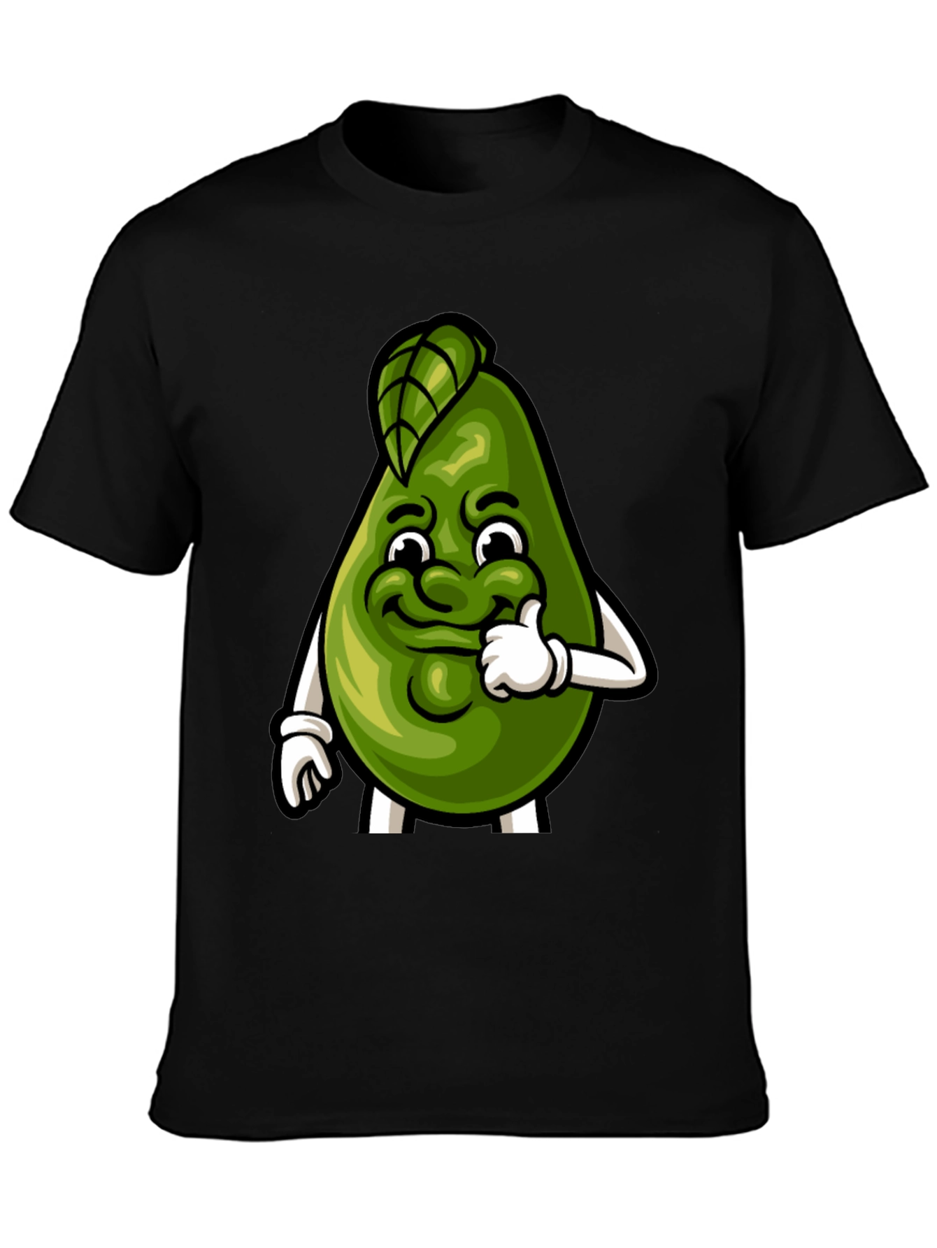 Funny Avocado Cartoon Graphic Tee - Soft Cotton Shirt