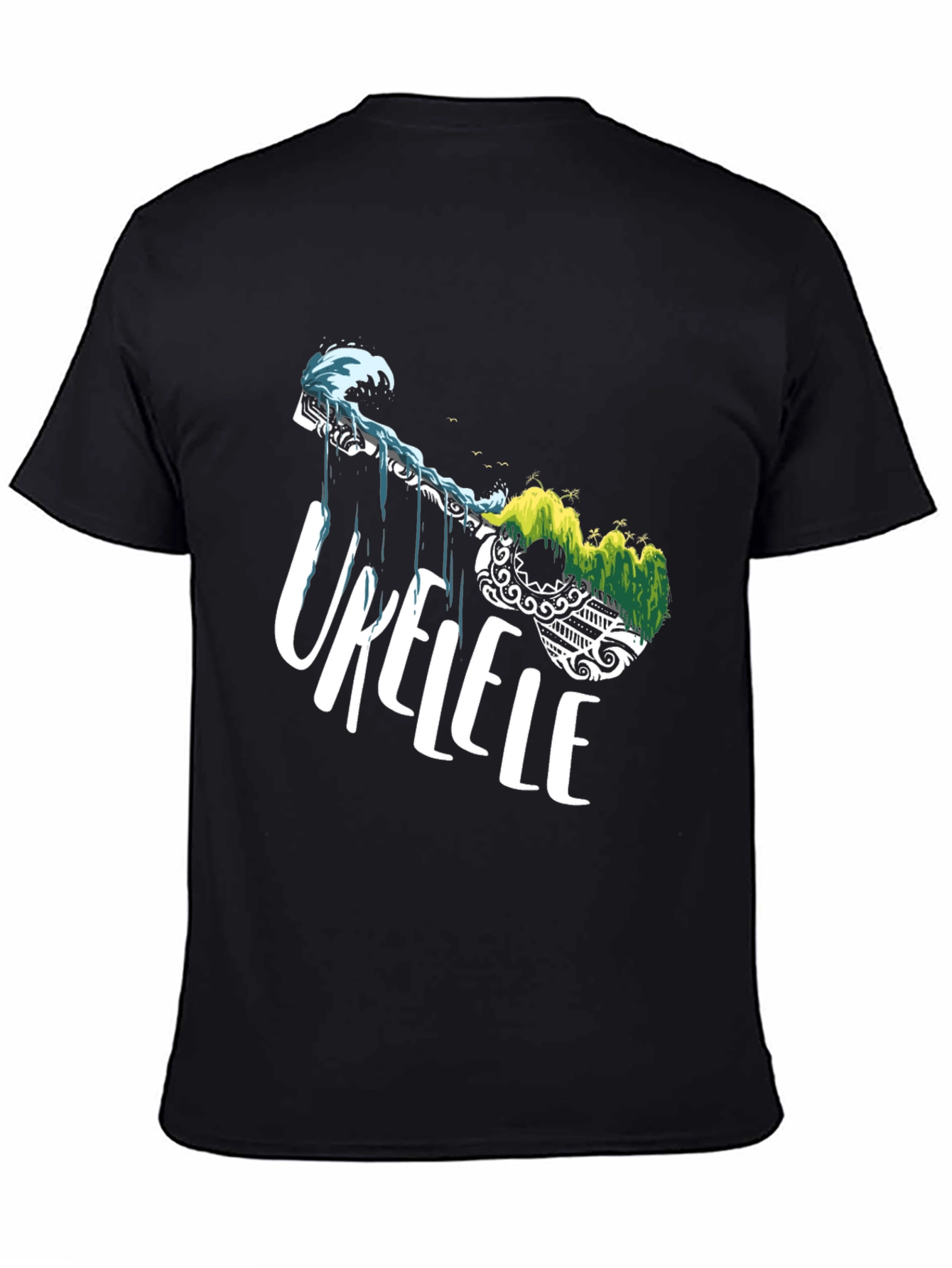 Ukulele Island Black T-Shirt