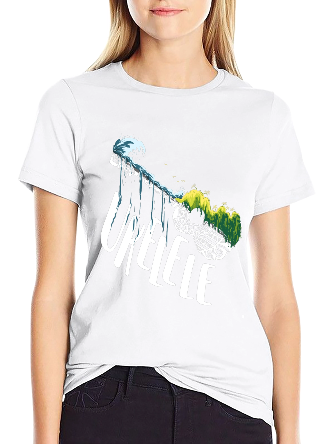 Ukulele Island Black T-Shirt