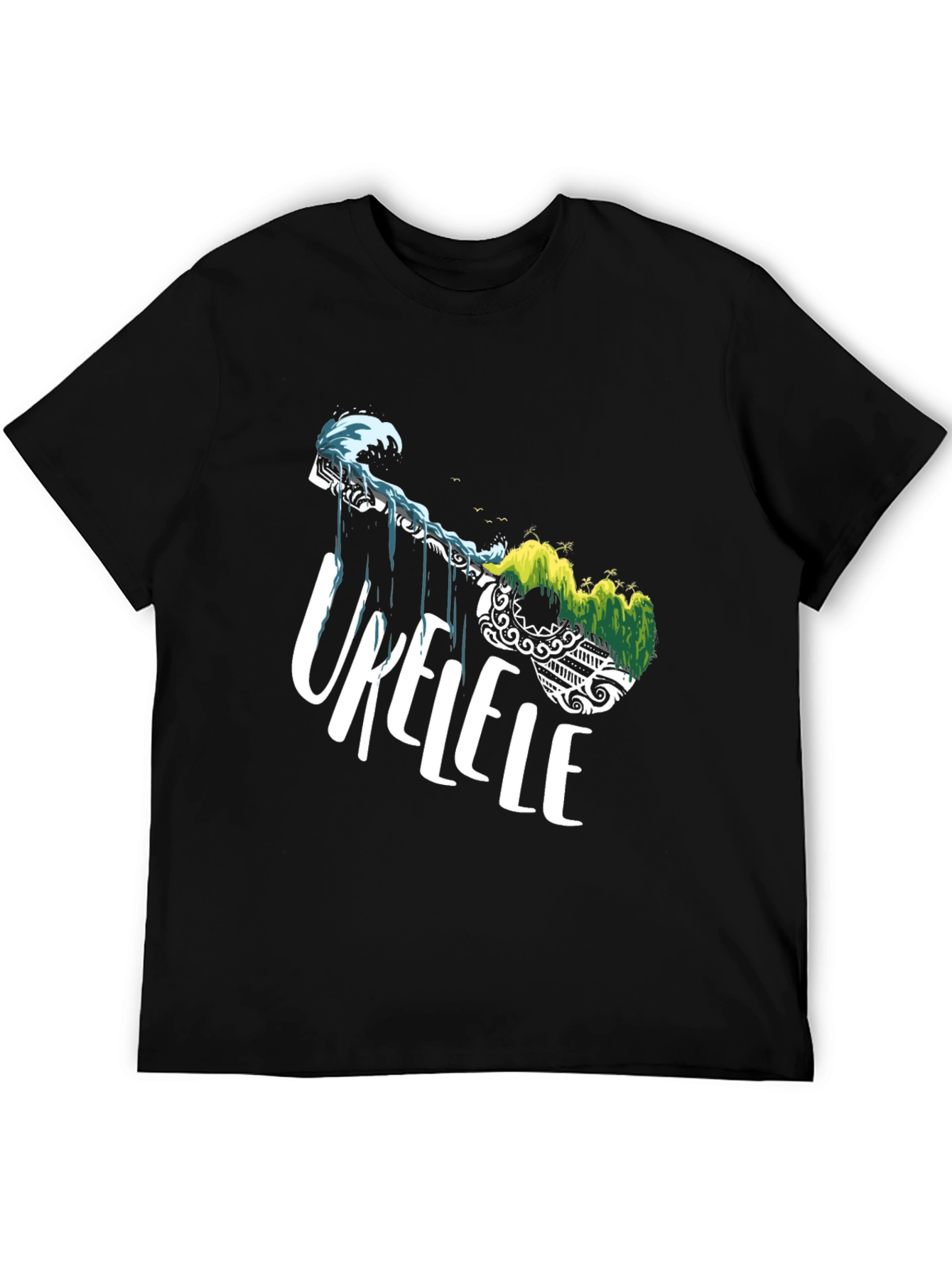 Ukulele Island Black T-Shirt