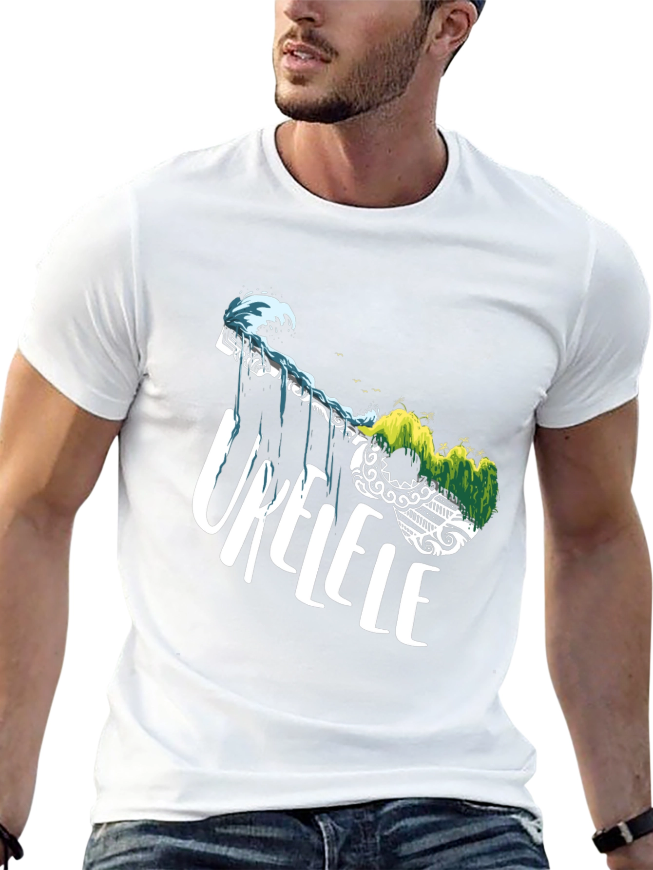Ukulele Island Black T-Shirt