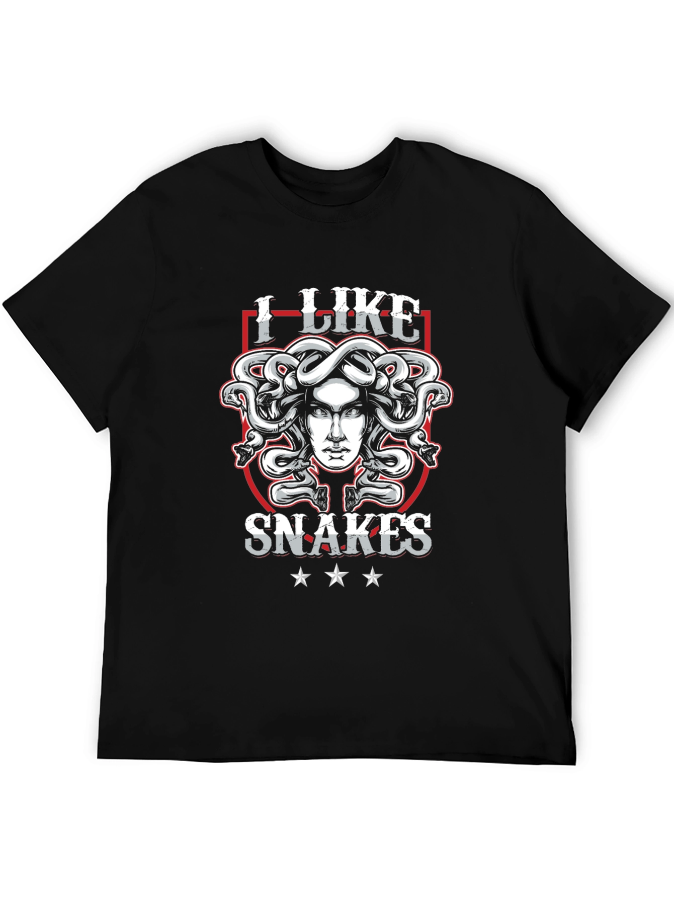 I Like Snakes T-Shirt Medusa Graphic Tee