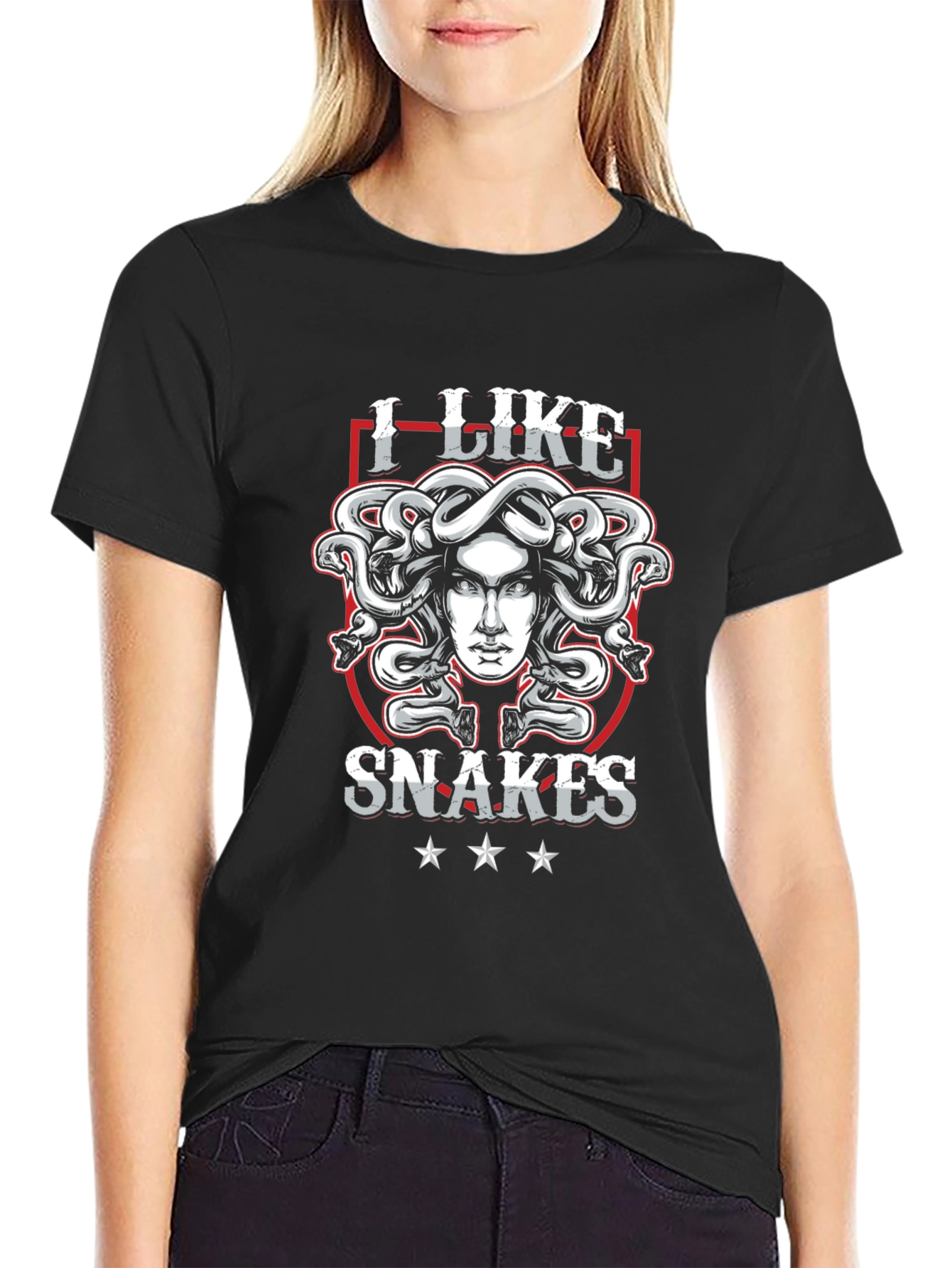 I Like Snakes T-Shirt Medusa Graphic Tee