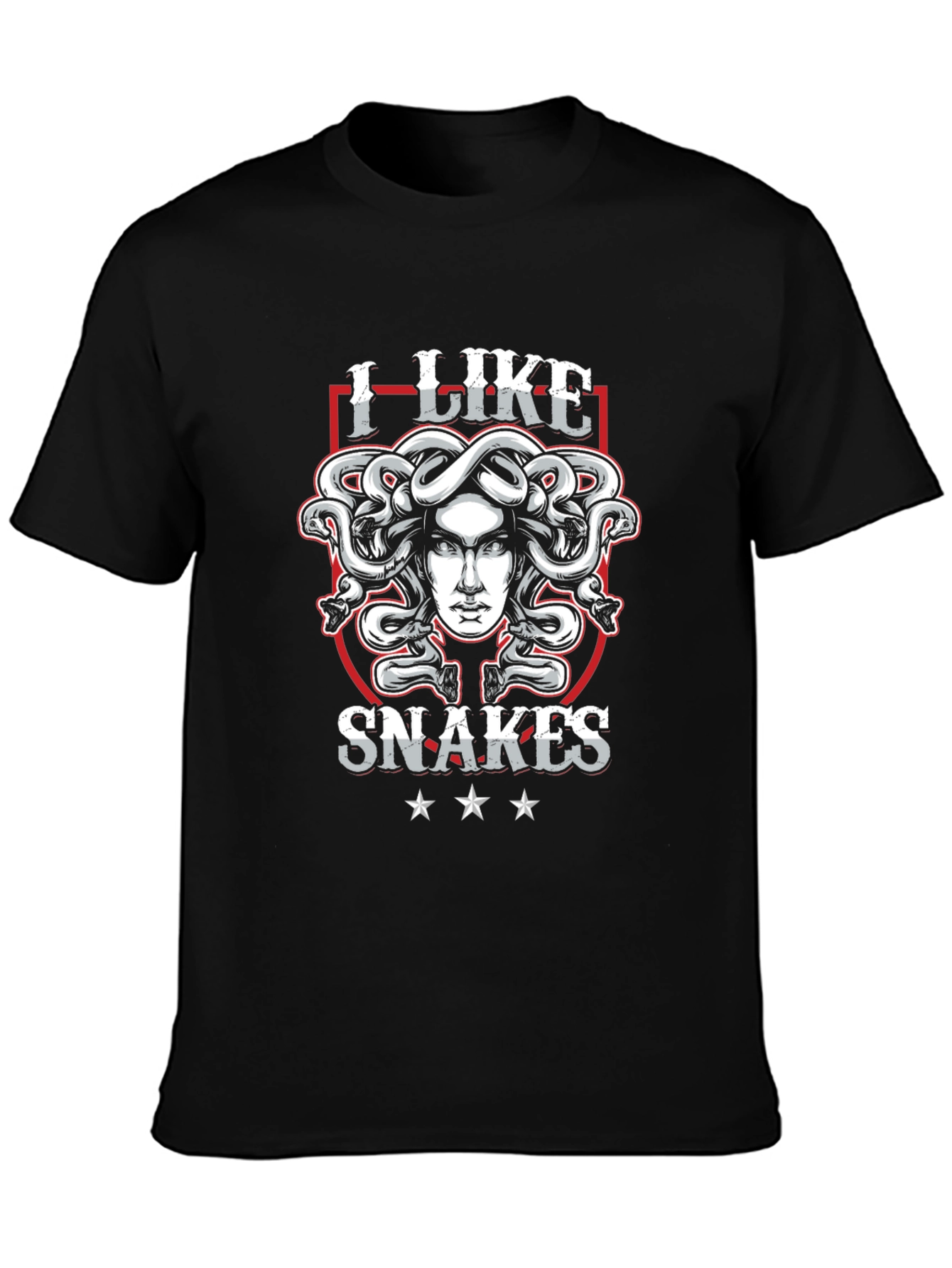 I Like Snakes T-Shirt Medusa Graphic Tee