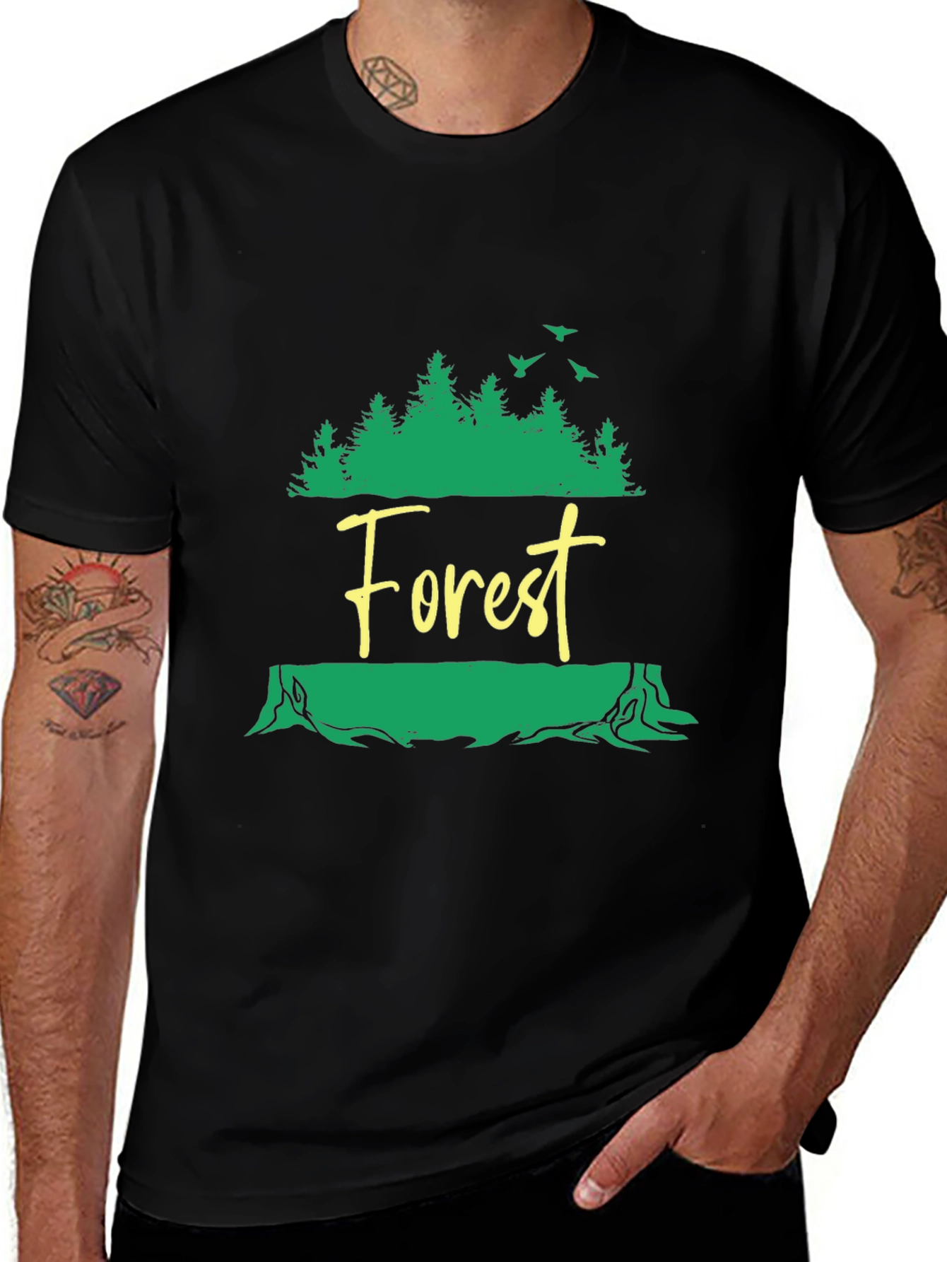 Forest Graphic Tee - Nature Lovers T-Shirt