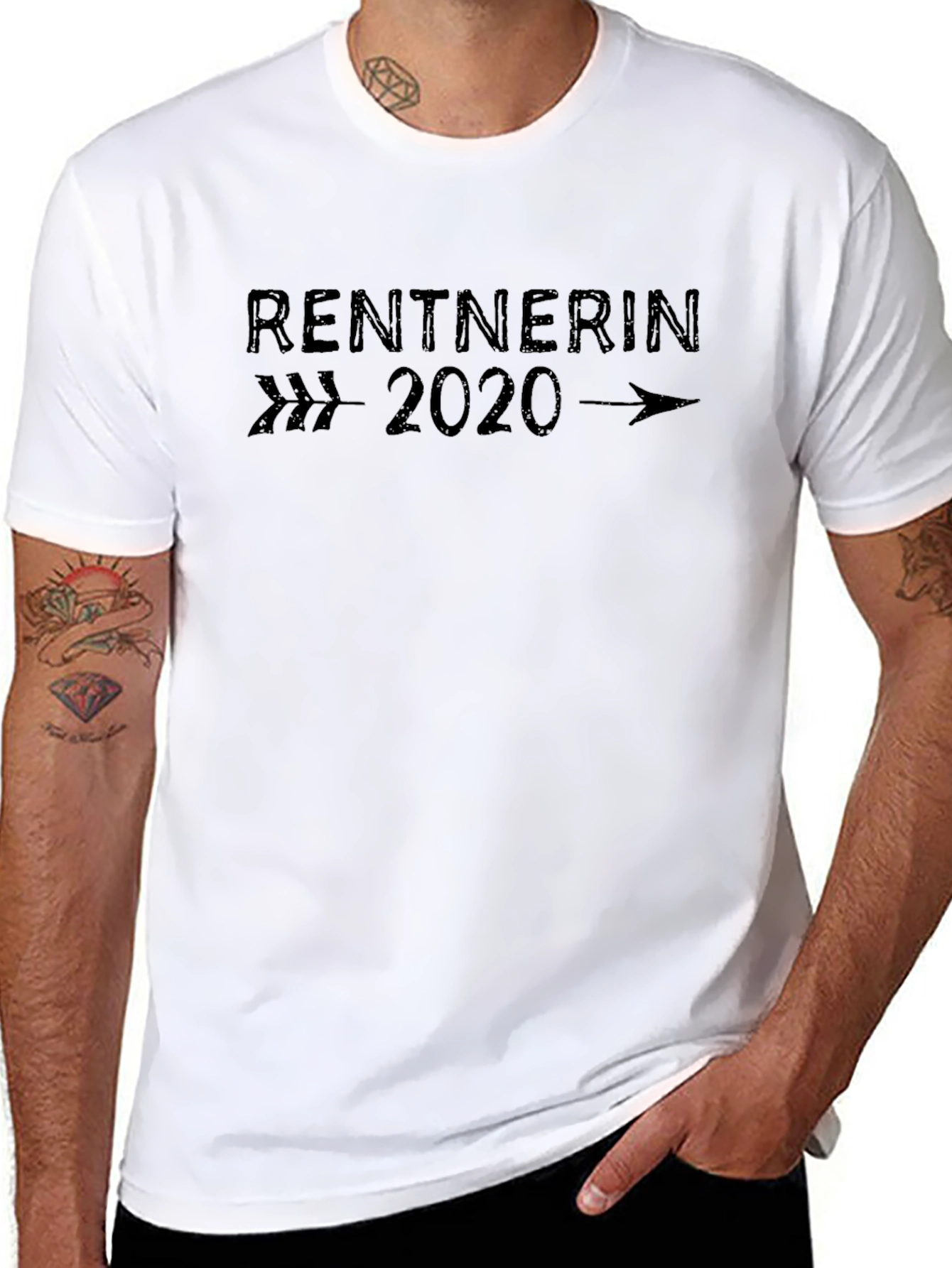 Rentnerin 2020 Arrow Graphic Tee - Retirement Gift