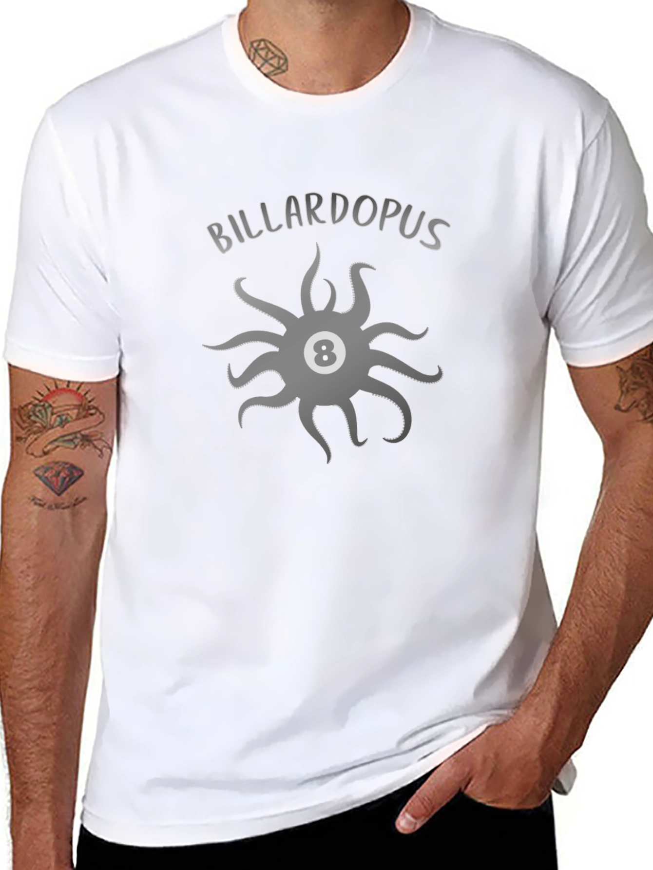 Billardopus T-Shirt: 8-Ball Octopus Graphic Tee