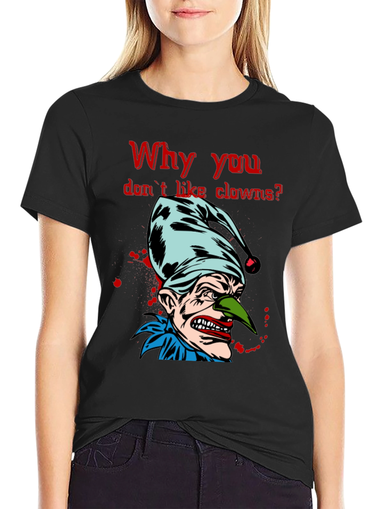Scary Clown Graphic T-Shirt