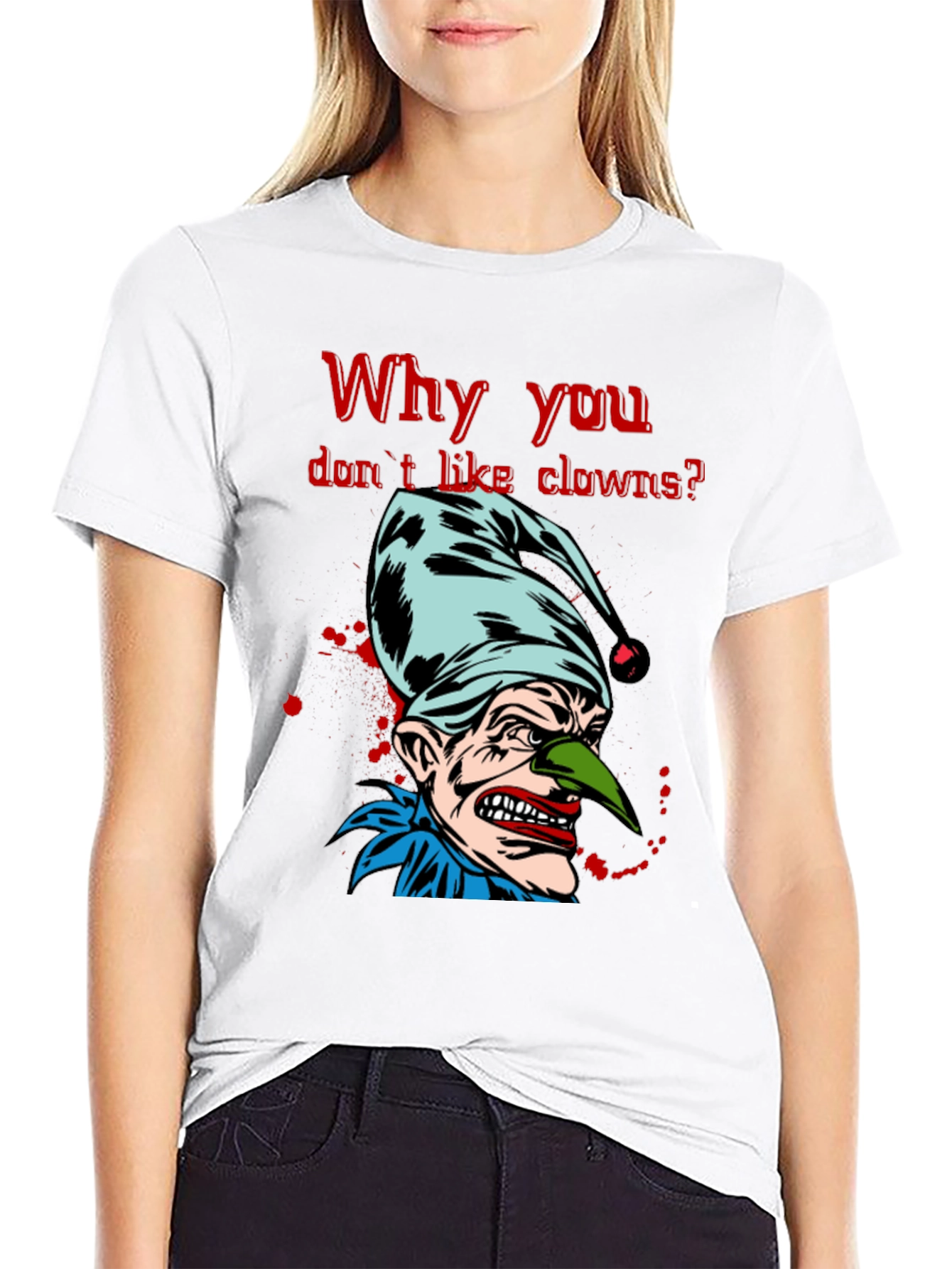 Scary Clown Graphic T-Shirt