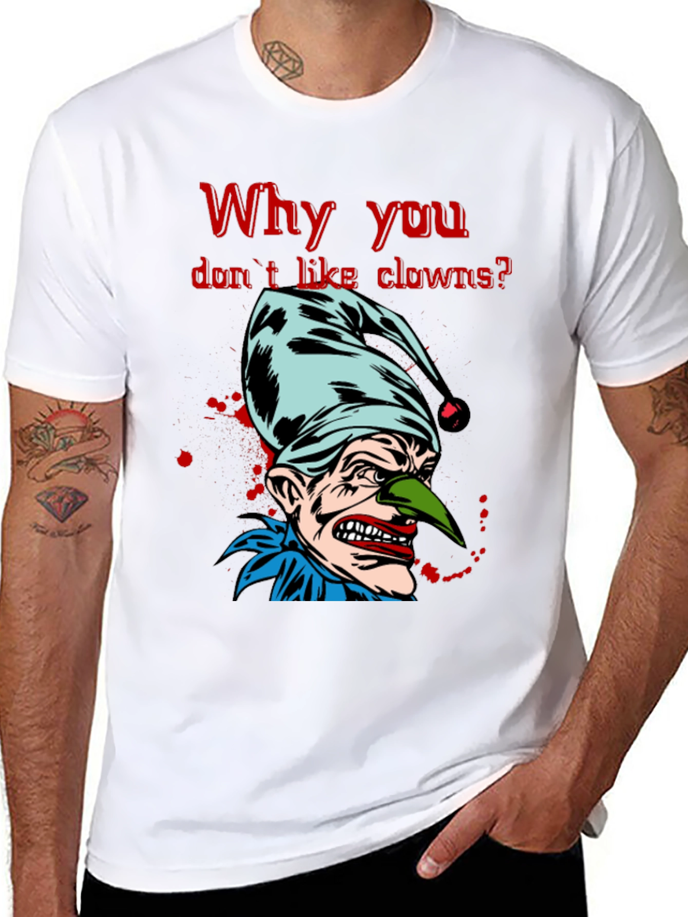 Scary Clown Graphic T-Shirt