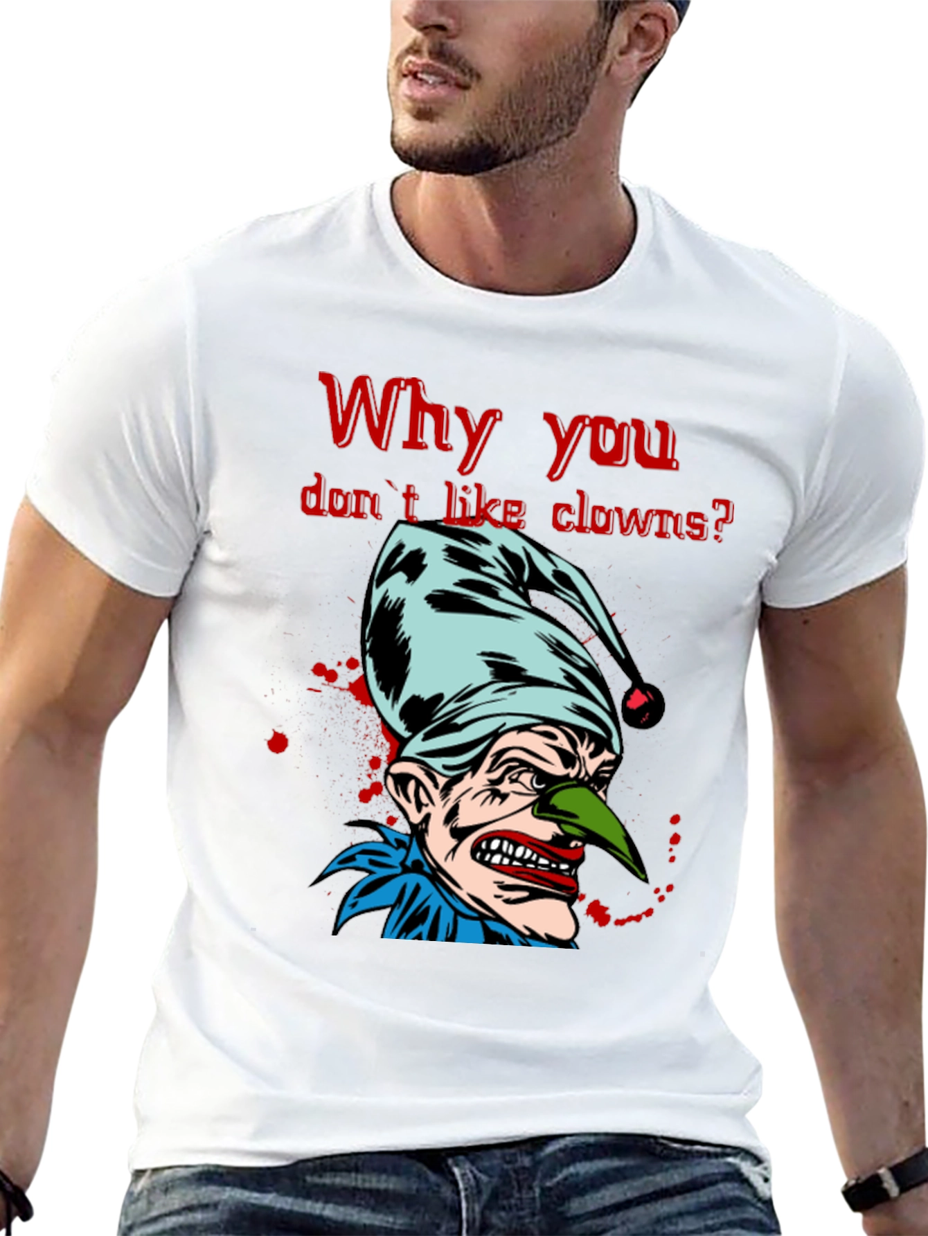 Scary Clown Graphic T-Shirt