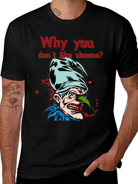 Scary Clown Graphic T-Shirt