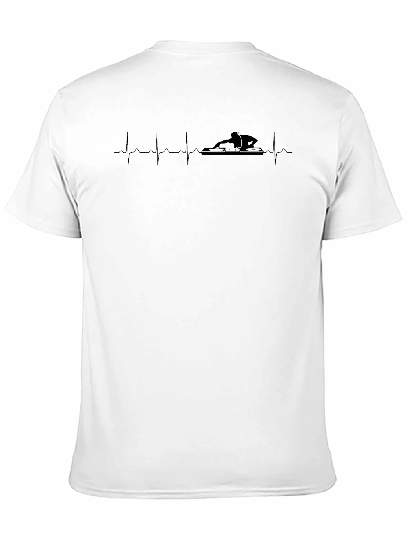 DJ Heartbeat Black Graphic Tee