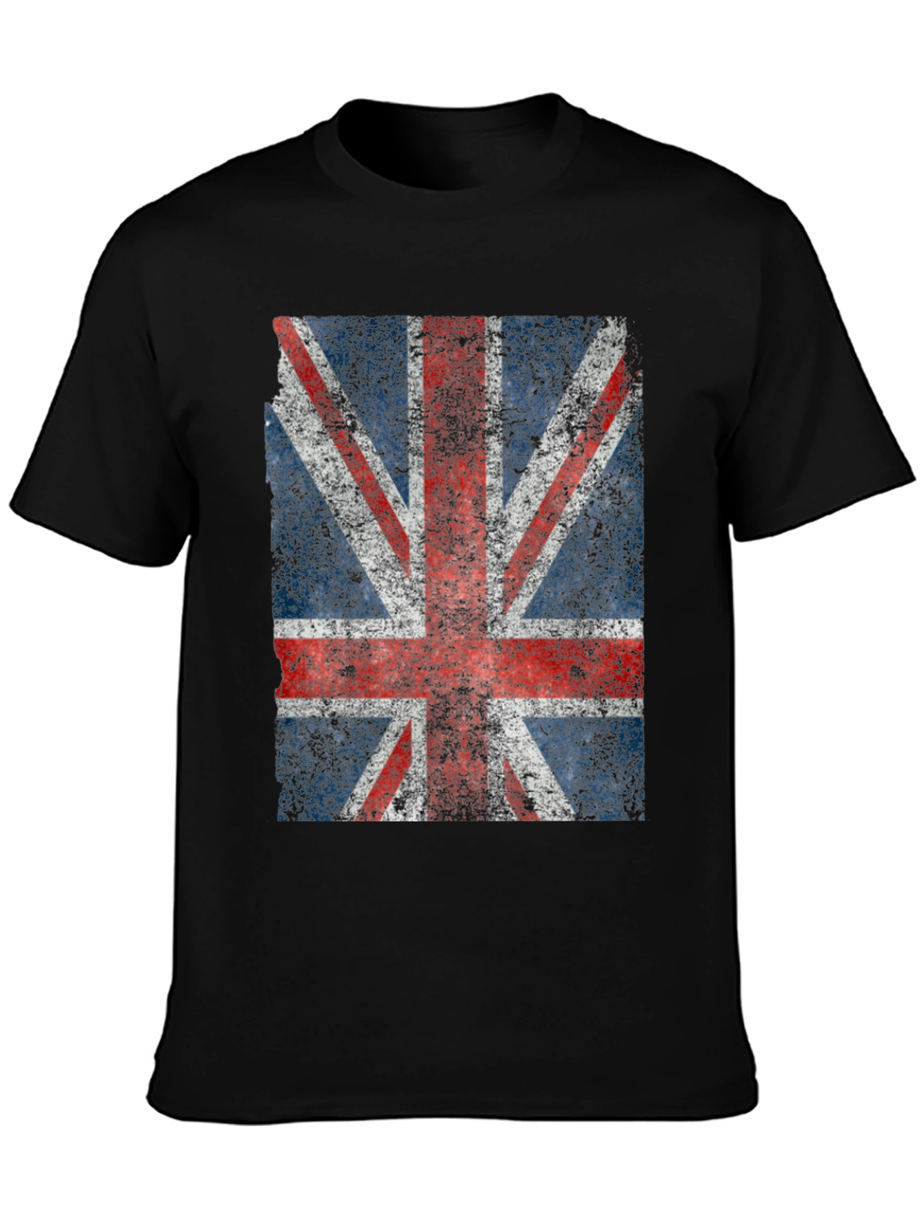 Union Jack Graphic Tee - Distressed British Flag Shirt