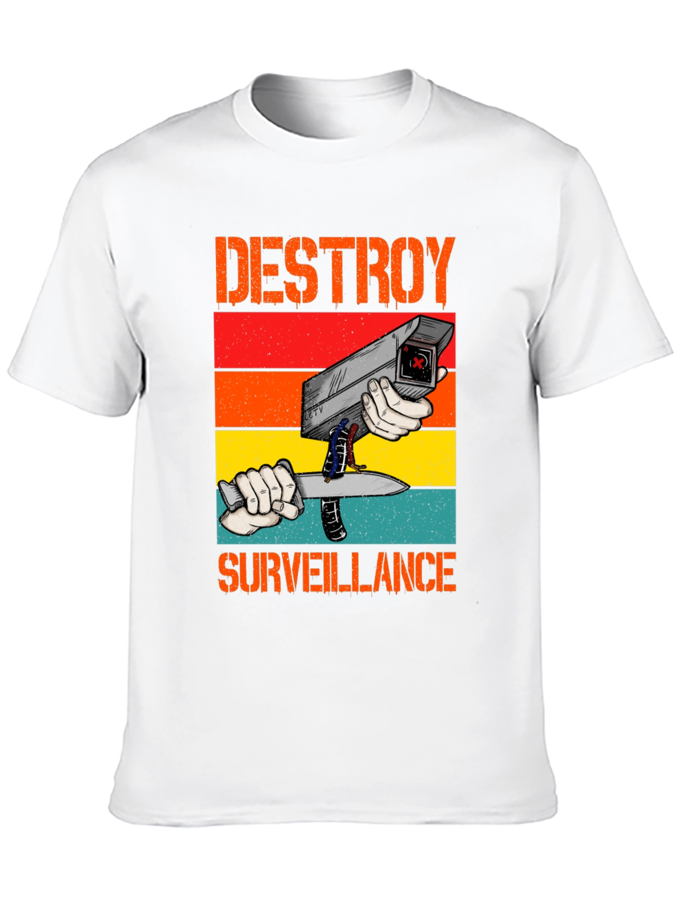 Destroy Surveillance Graphic T-Shirt