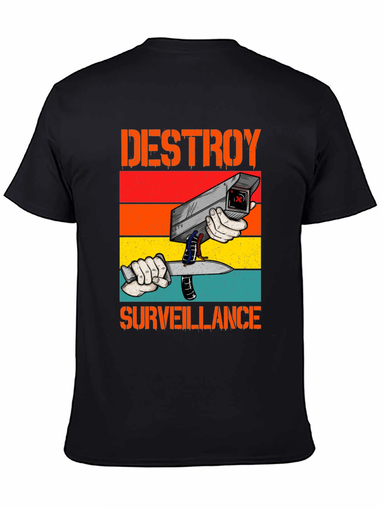Destroy Surveillance Graphic T-Shirt