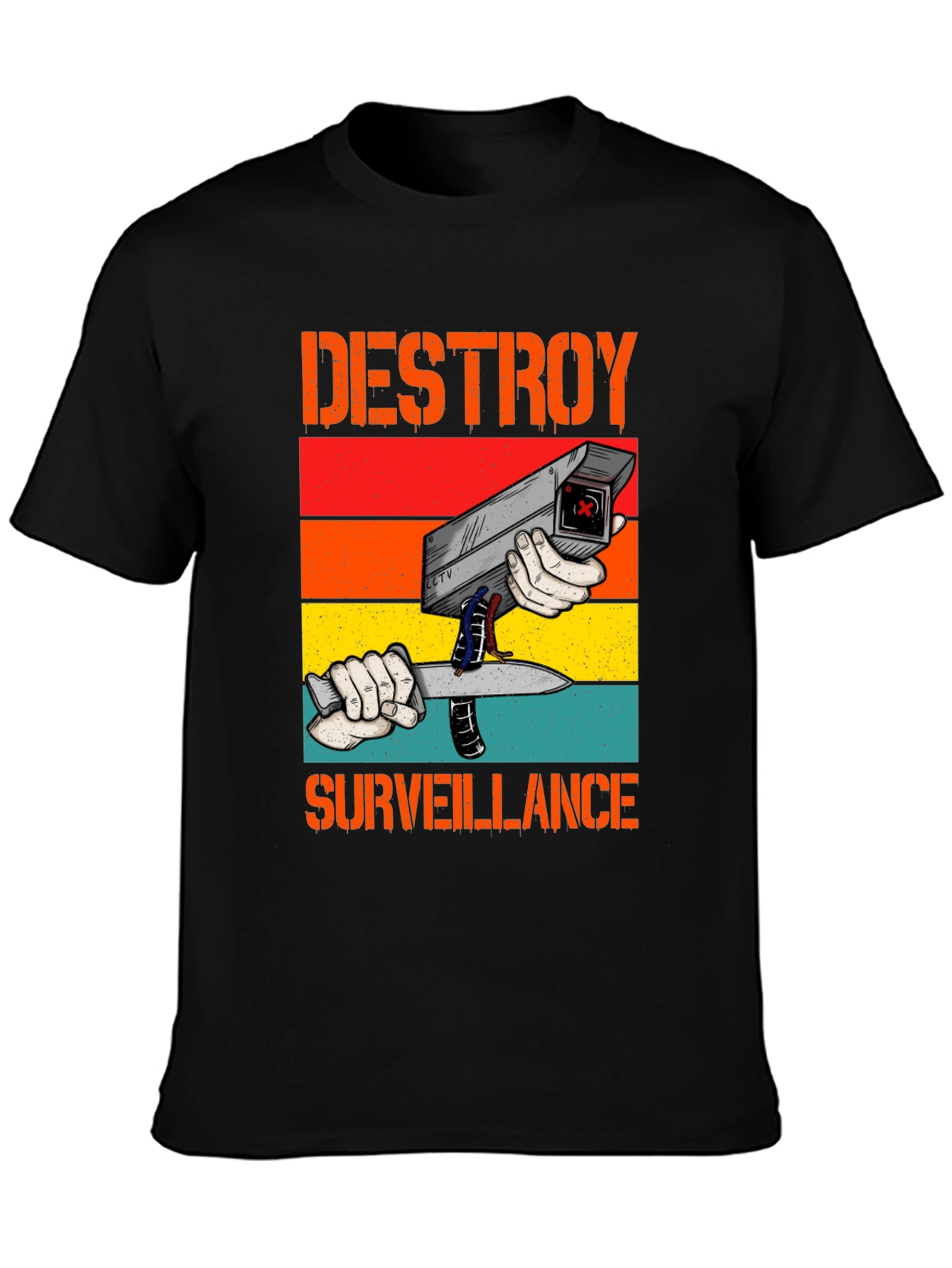 Destroy Surveillance Graphic T-Shirt