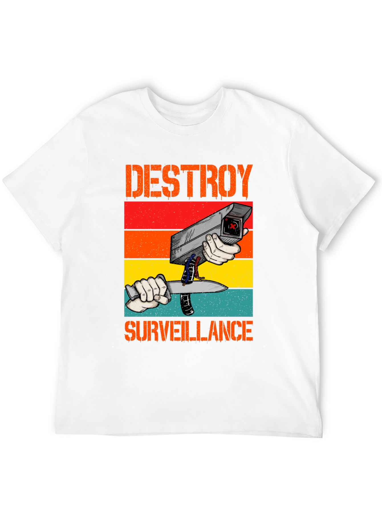 Destroy Surveillance Graphic T-Shirt