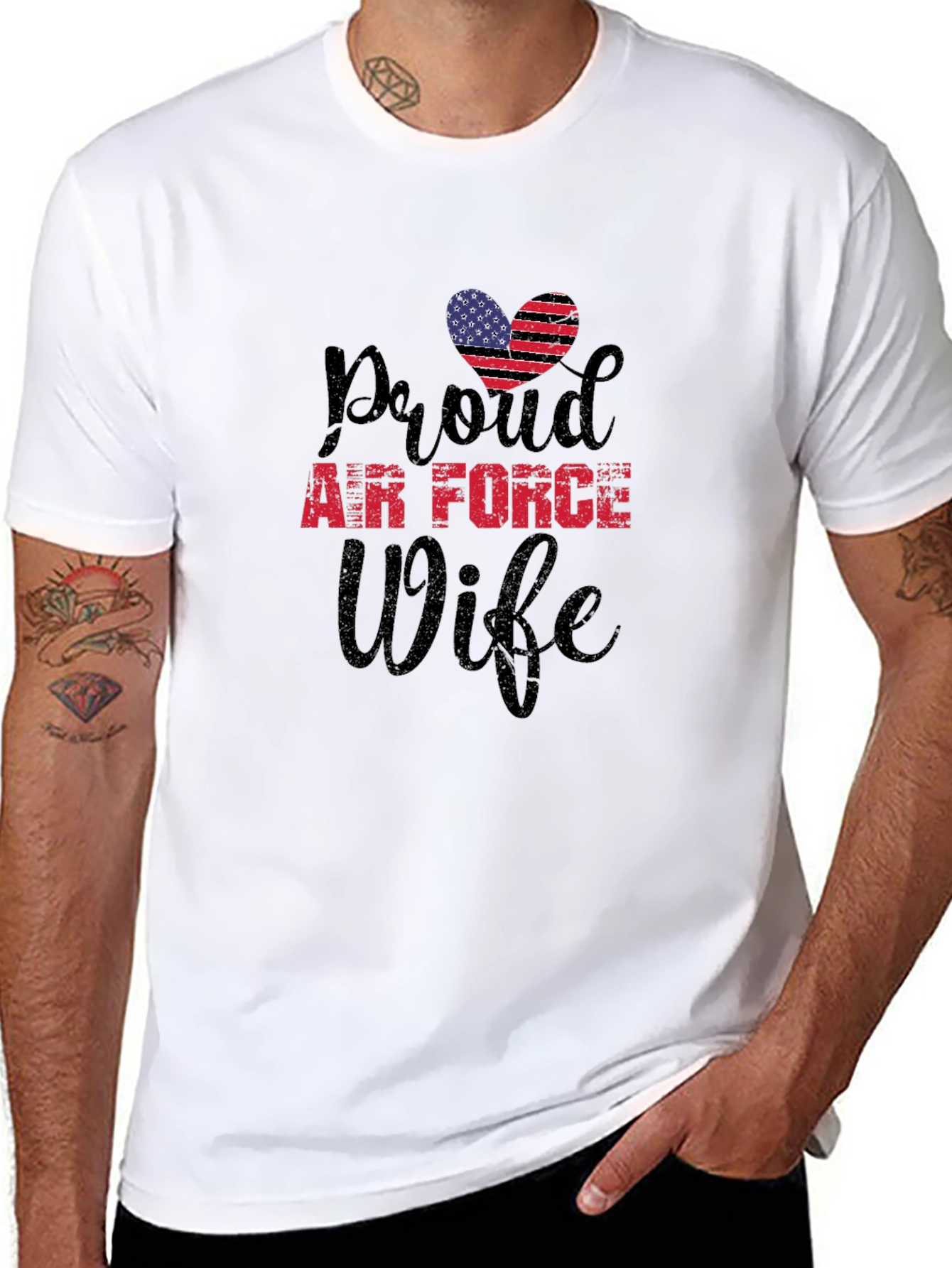 Proud Air Force Wife Graphic Tee