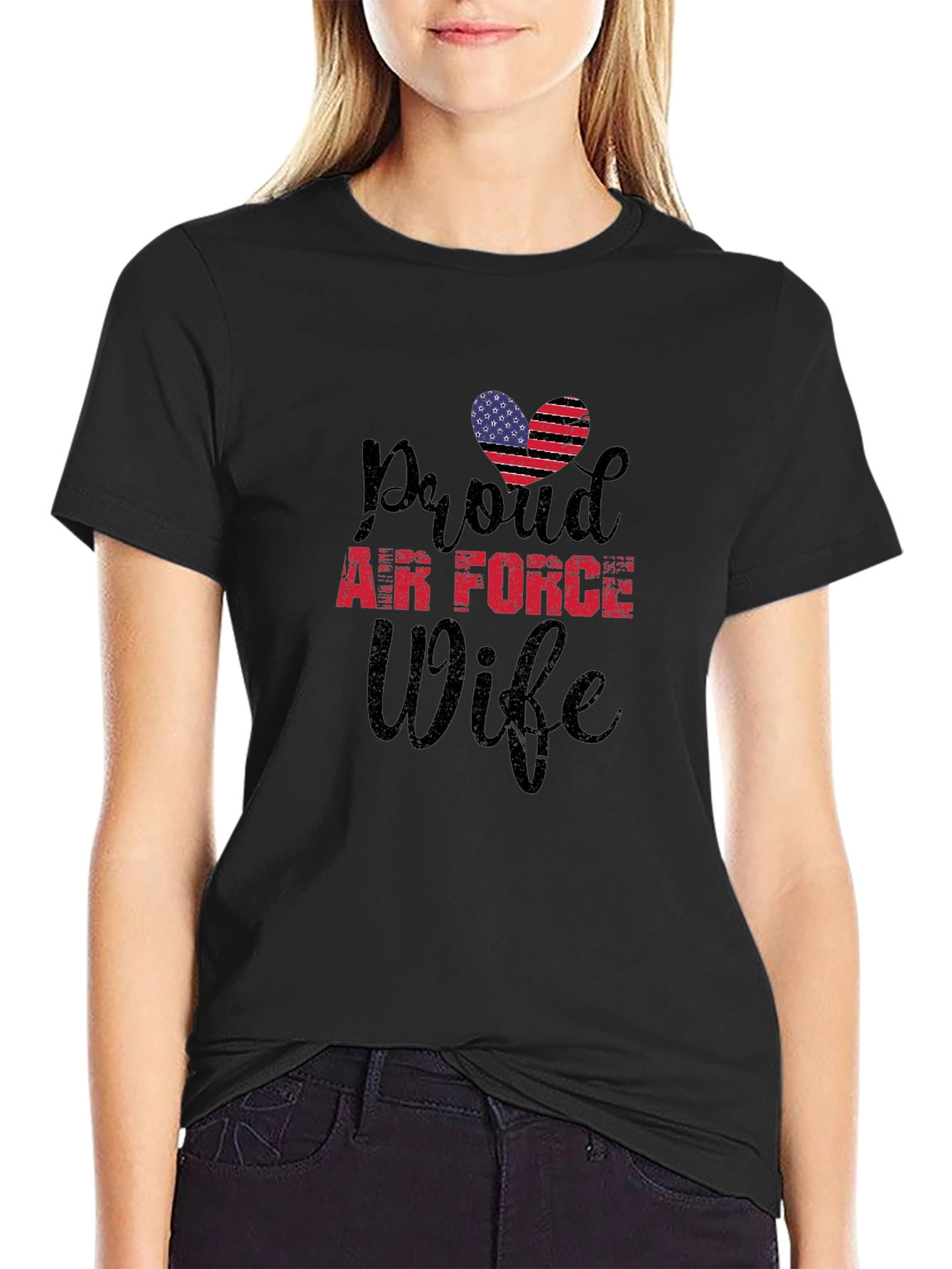 Proud Air Force Wife Graphic Tee