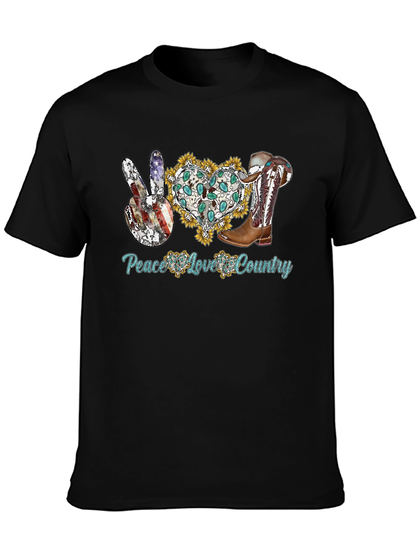 Peace Love Country Graphic Tee